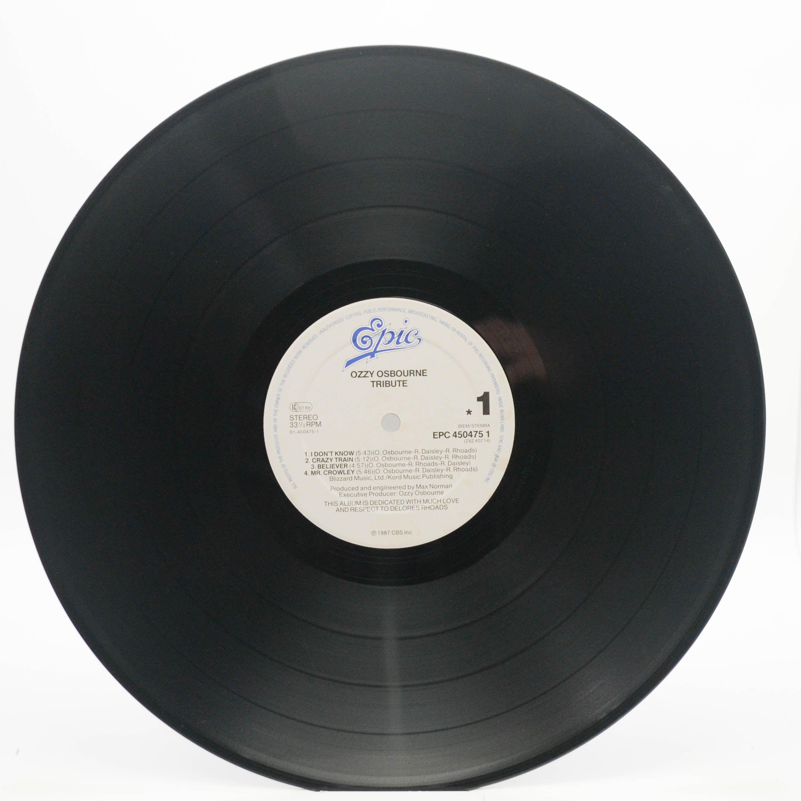 Ozzy Osbourne — Randy Rhoads Tribute (2LP), 1987