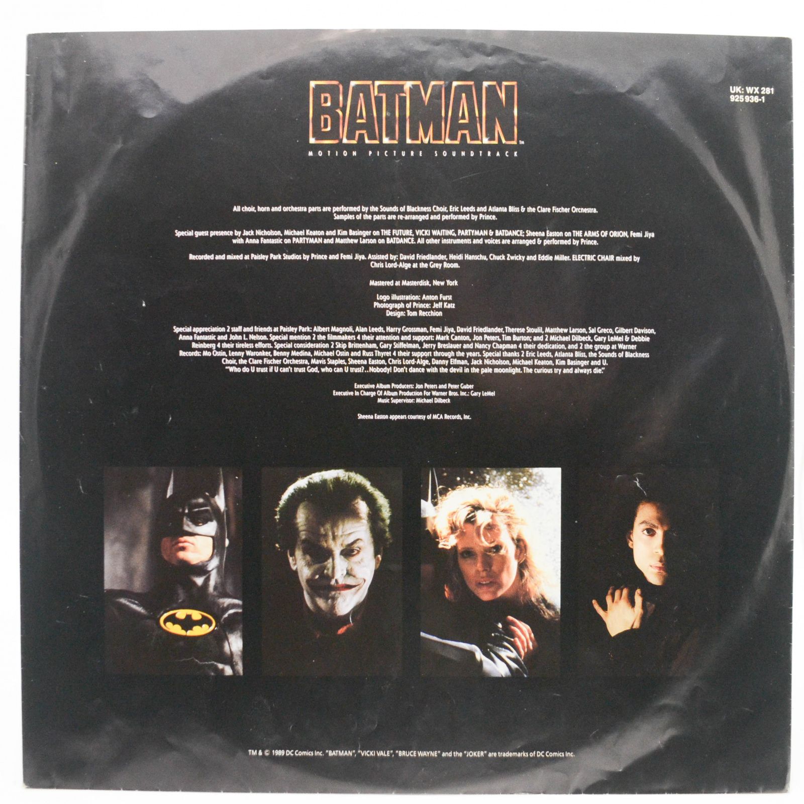 Prince — Batman™ (Motion Picture Soundtrack), 1989