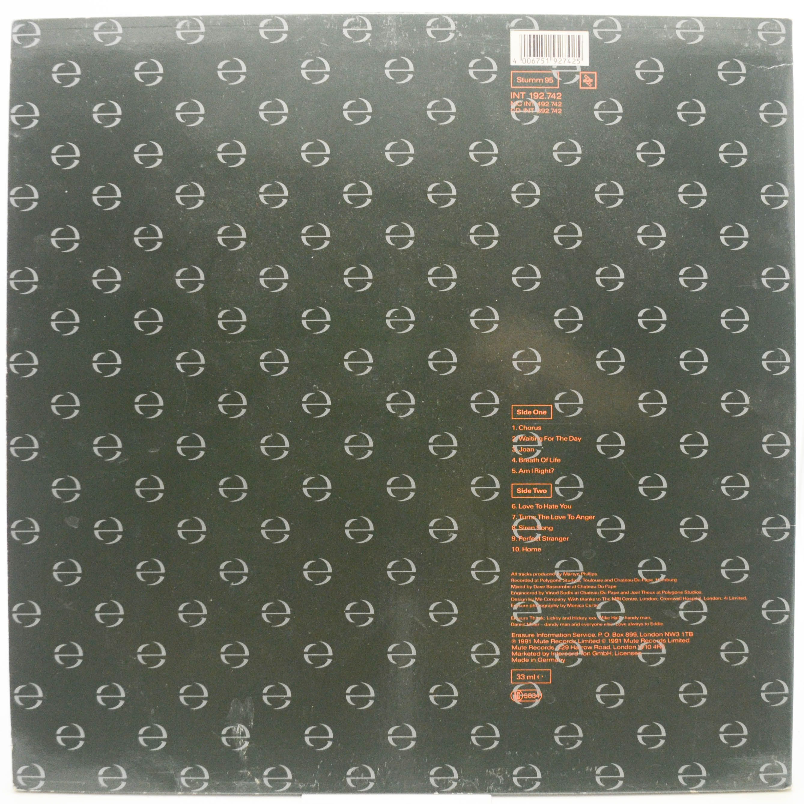 Erasure — Chorus, 1991