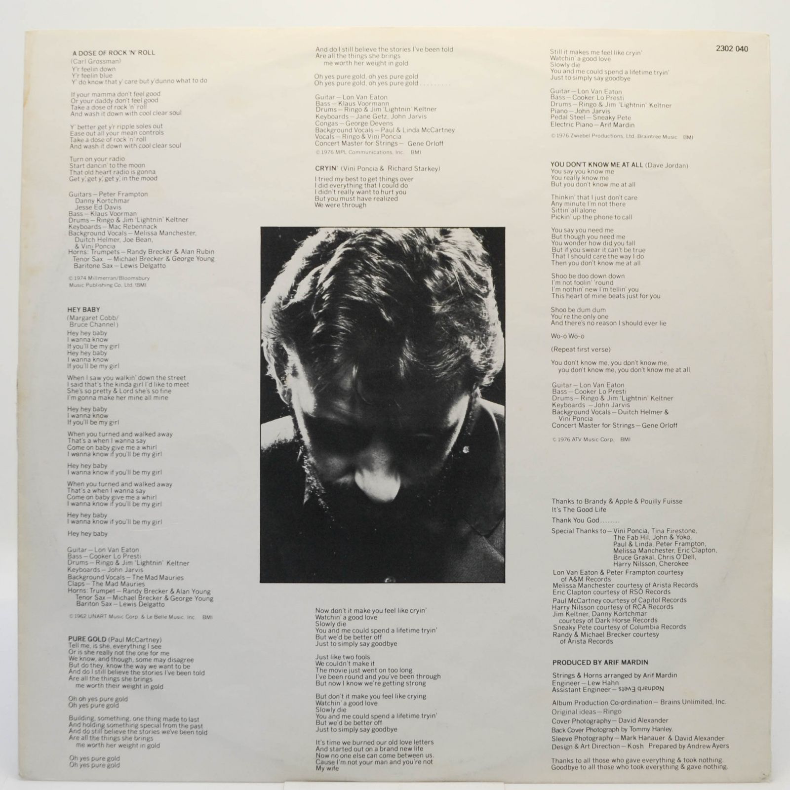 Ringo Starr — Ringo's Rotogravure, 1976