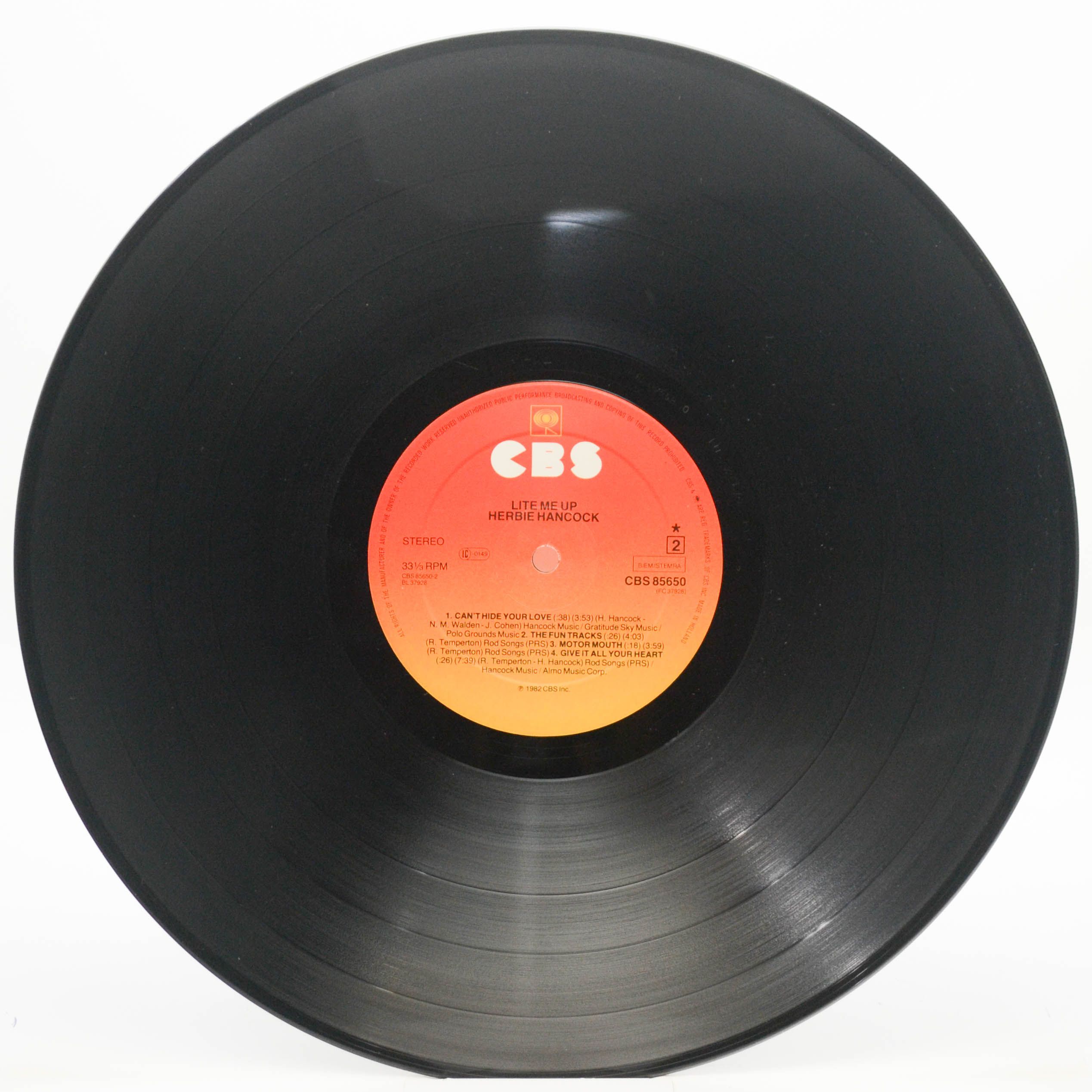 Herbie Hancock — Lite Me Up, 1982