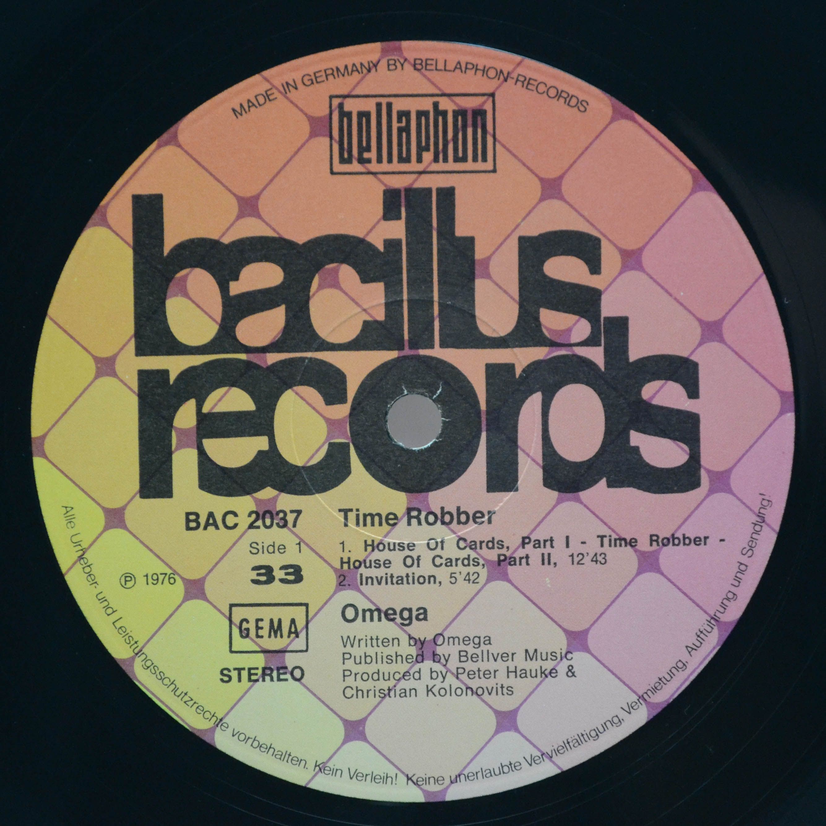 Omega — Time Robber, 1977