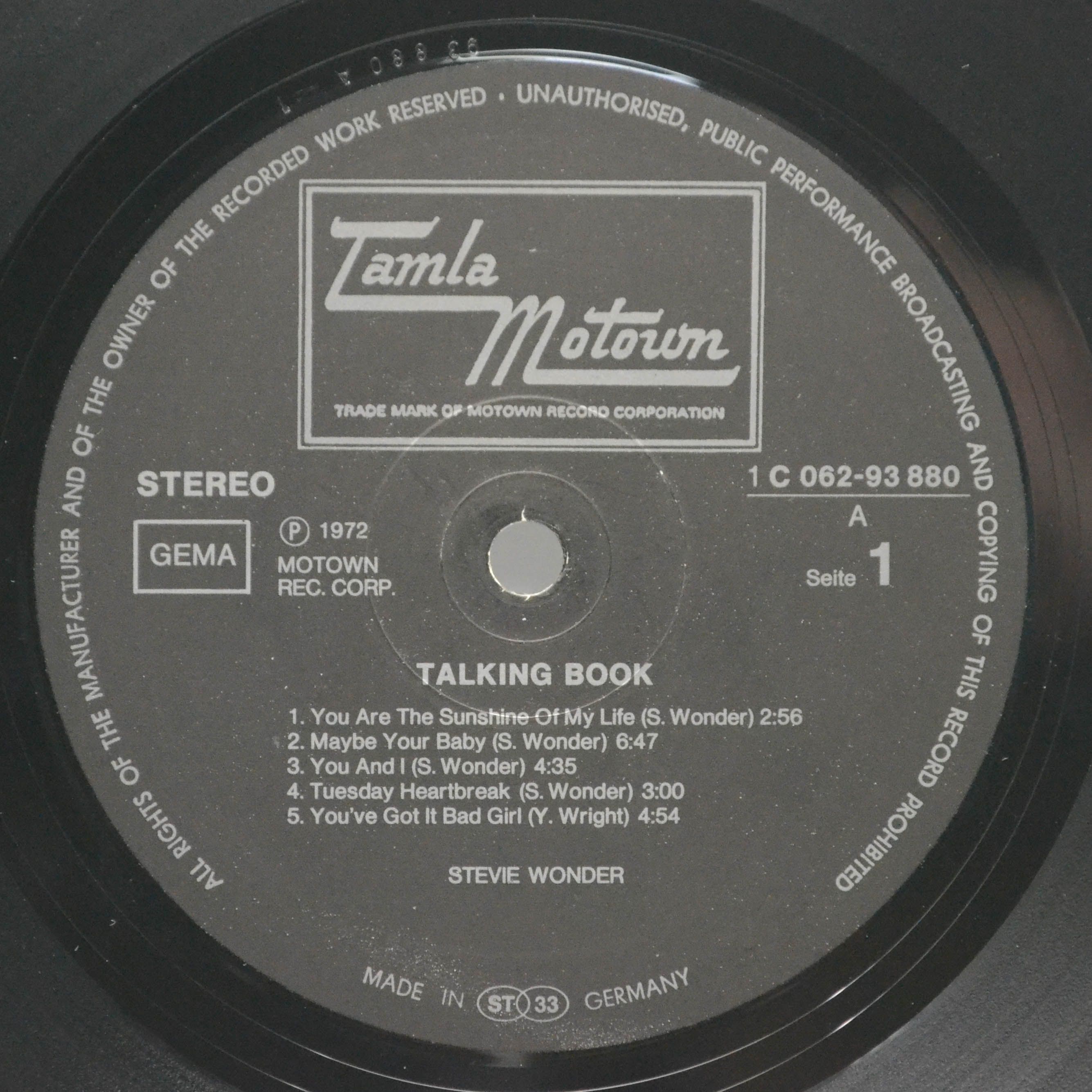 Stevie Wonder — Talking Book, 1972