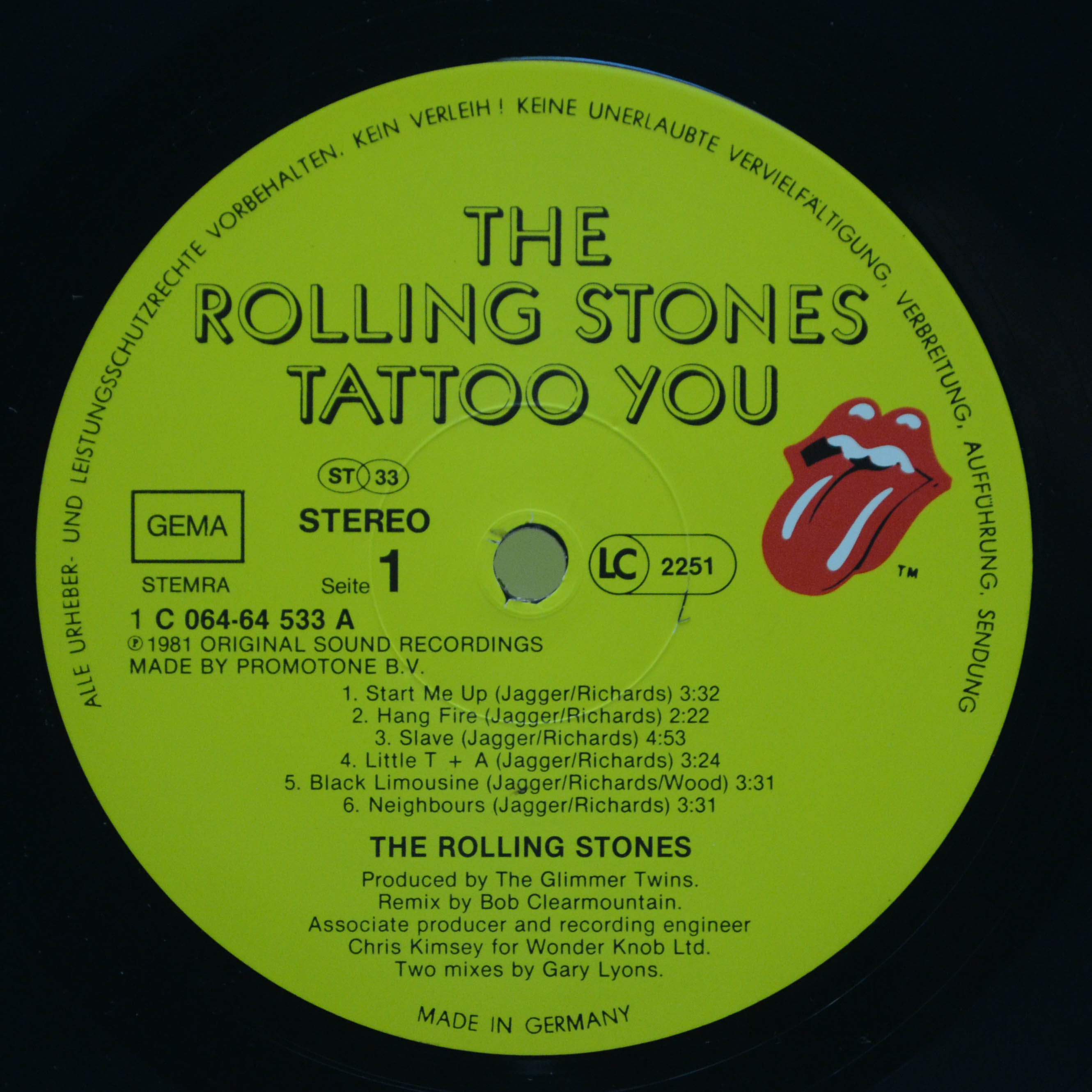 Rolling Stones — Tattoo You, 1981