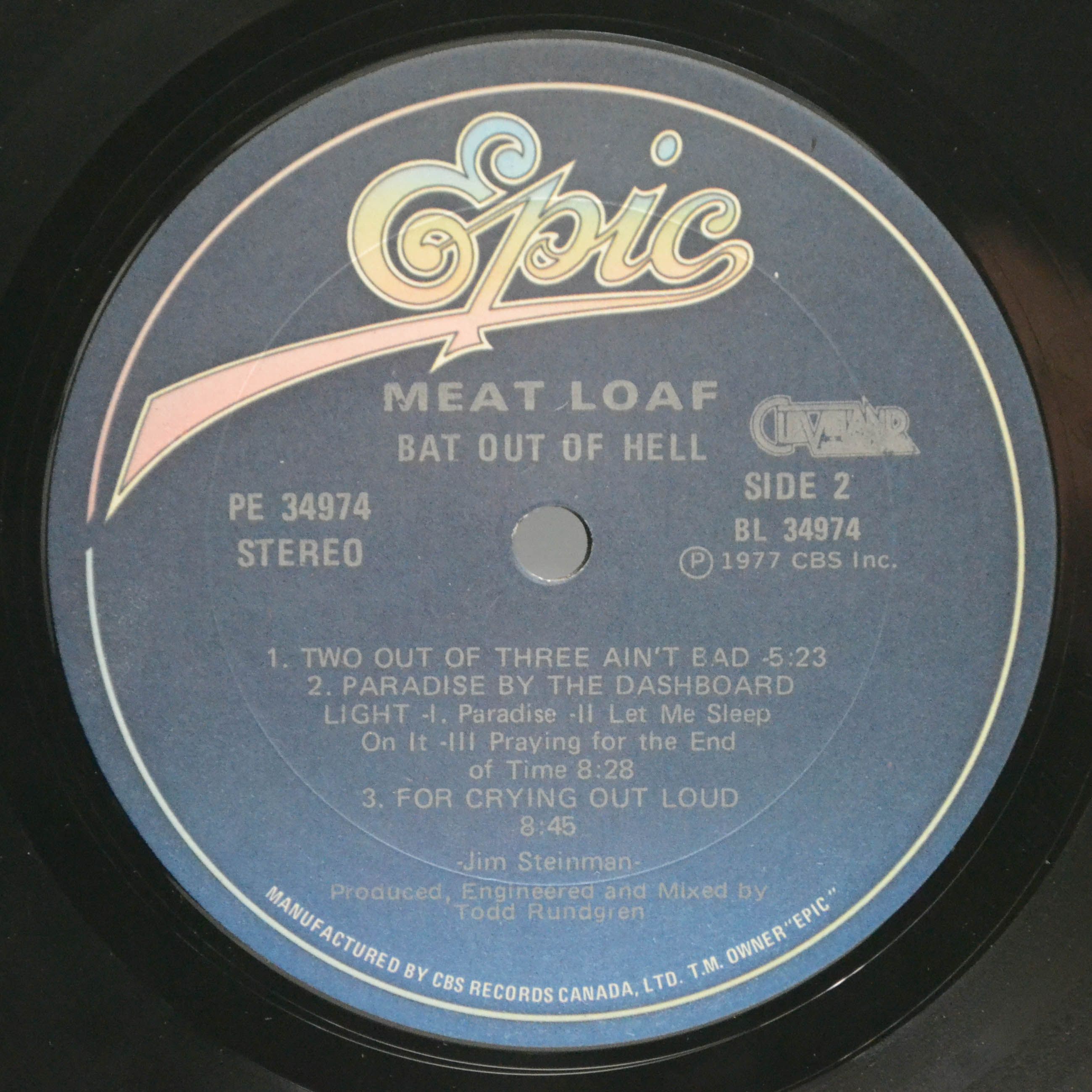 Meat Loaf — Bat Out Of Hell, 1977