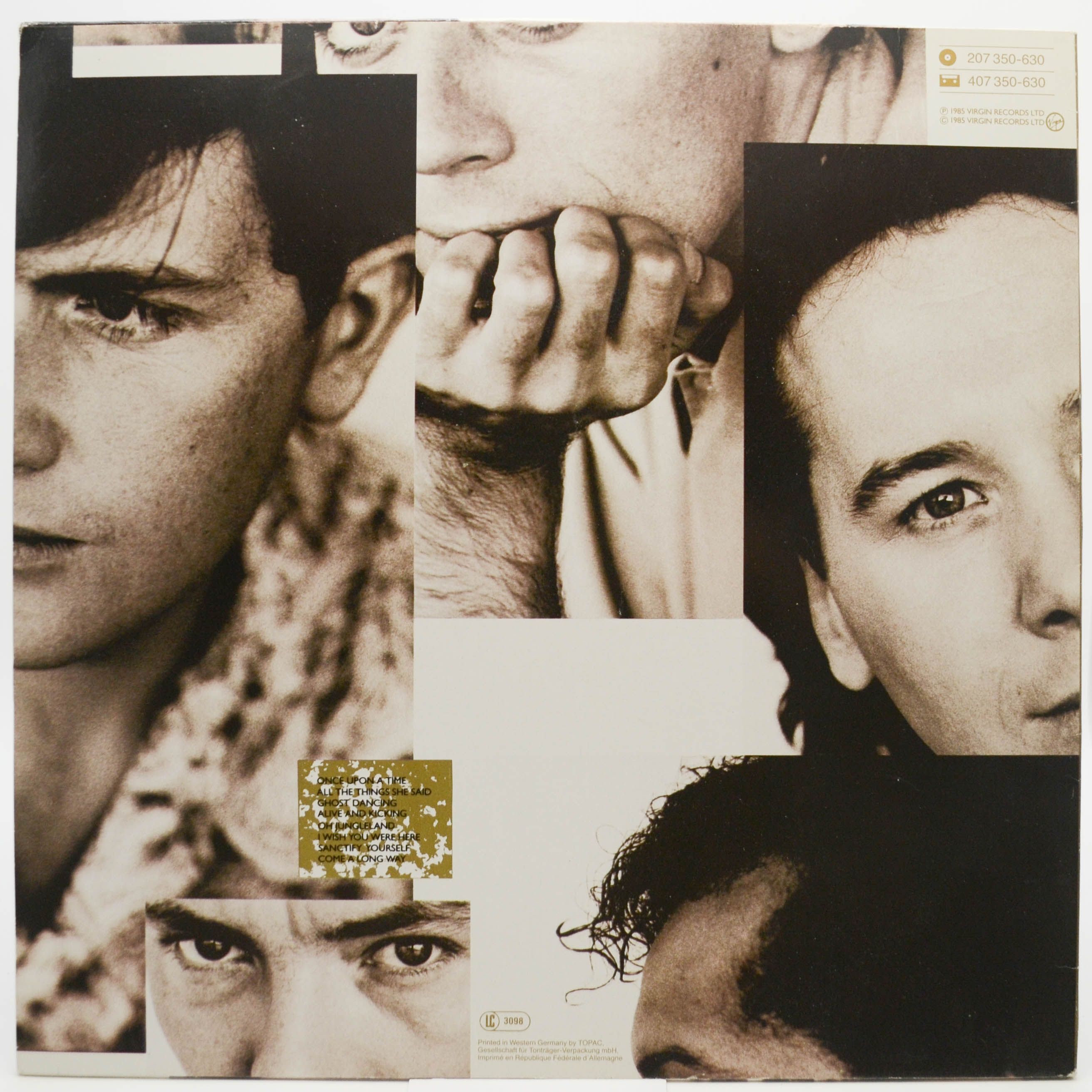 Simple Minds — Once Upon A Time, 1985