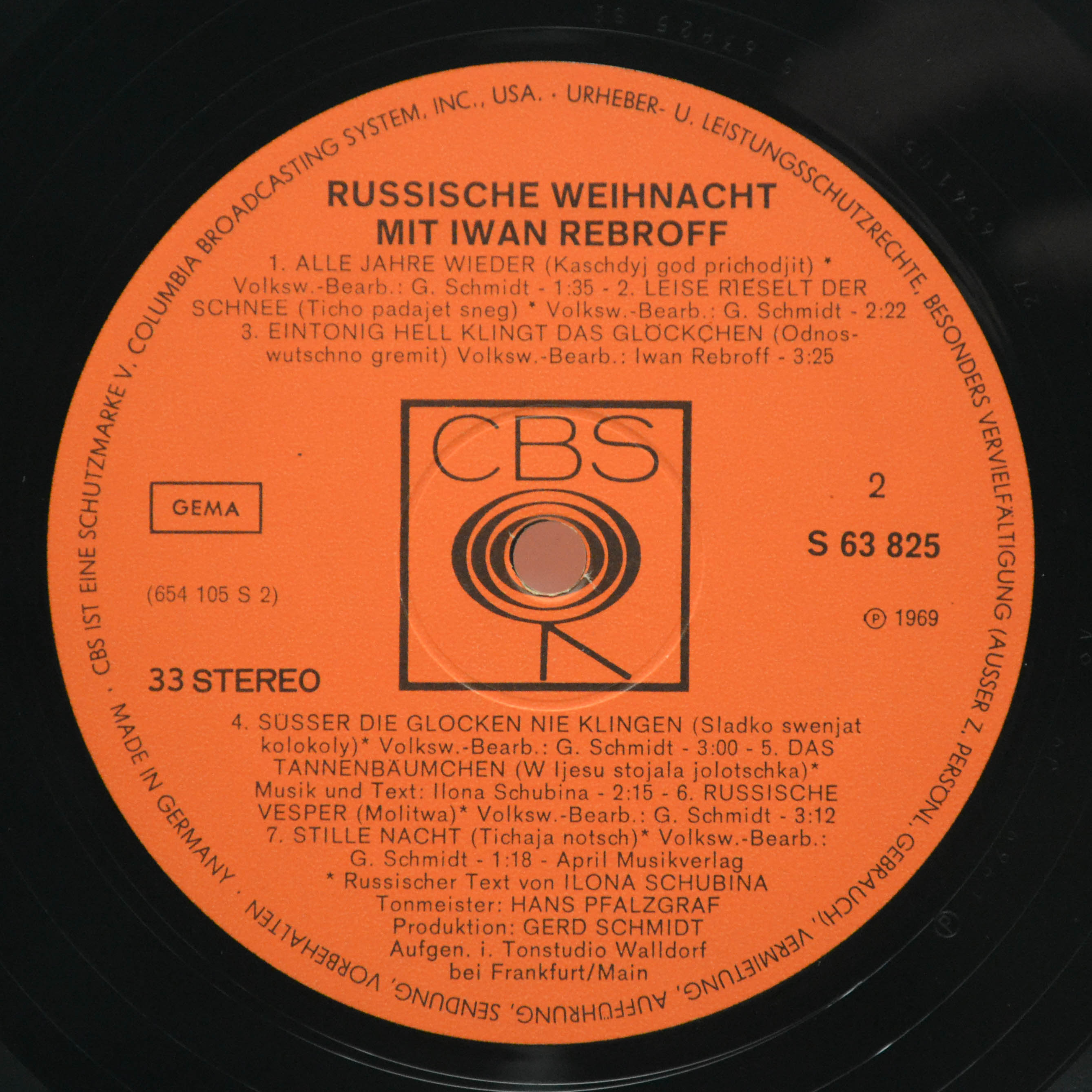 Ivan Rebroff — Russische Weihnacht Mit Ivan Rebroff, 1969