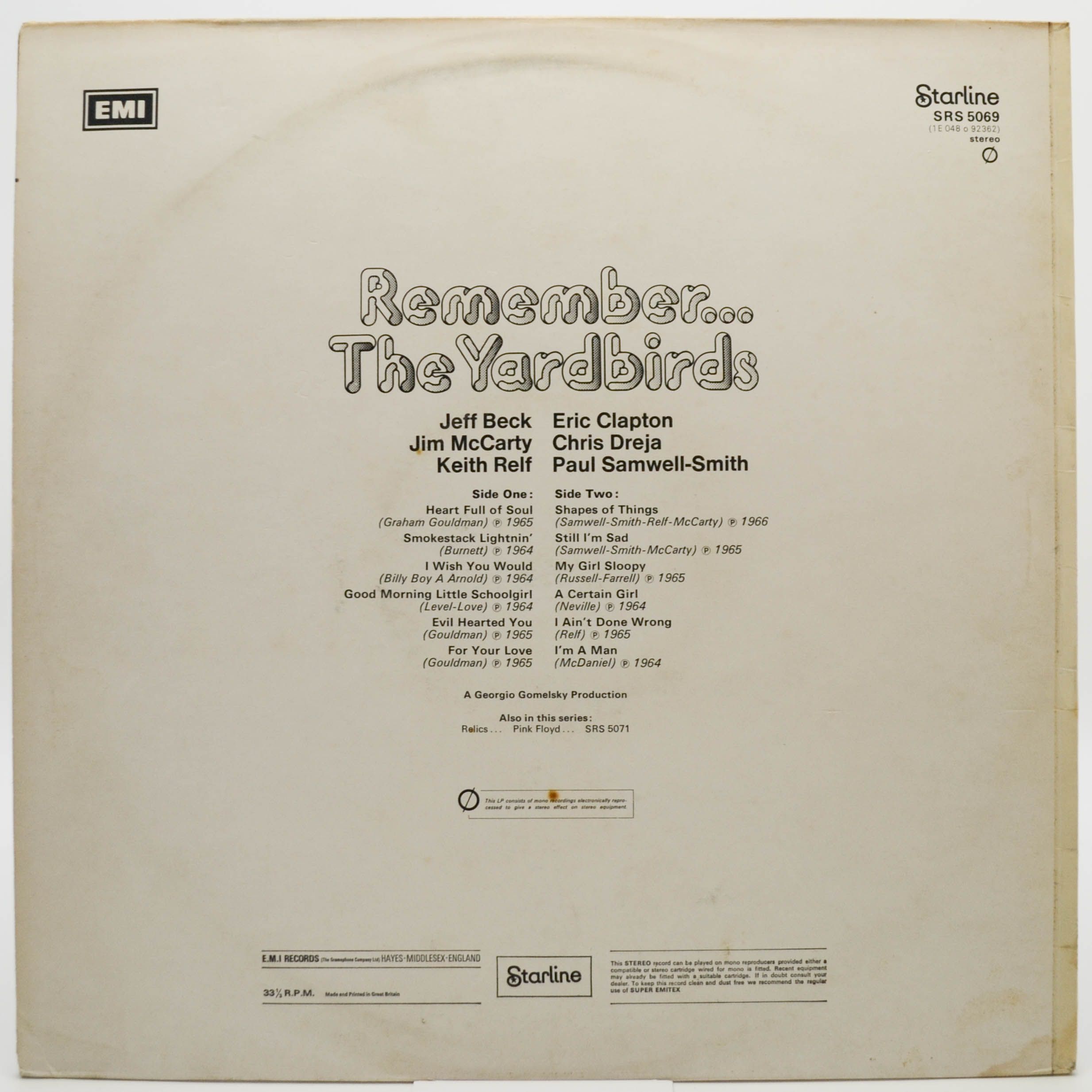 Yardbirds — Remember... The Yardbirds (UK), 1971