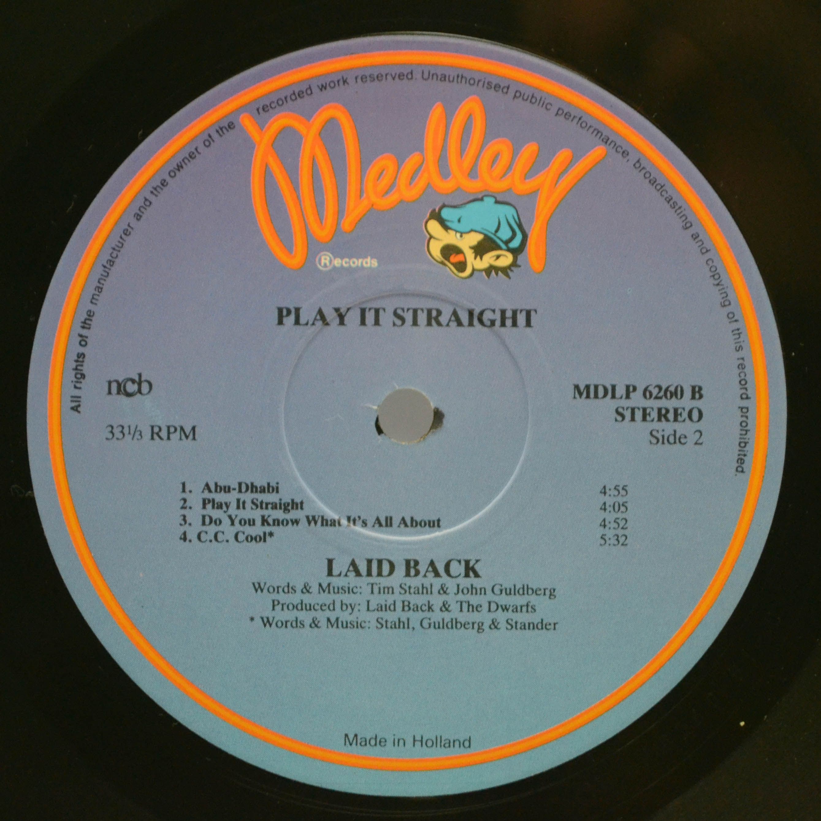 Laid Back — Play It Straight, 1985