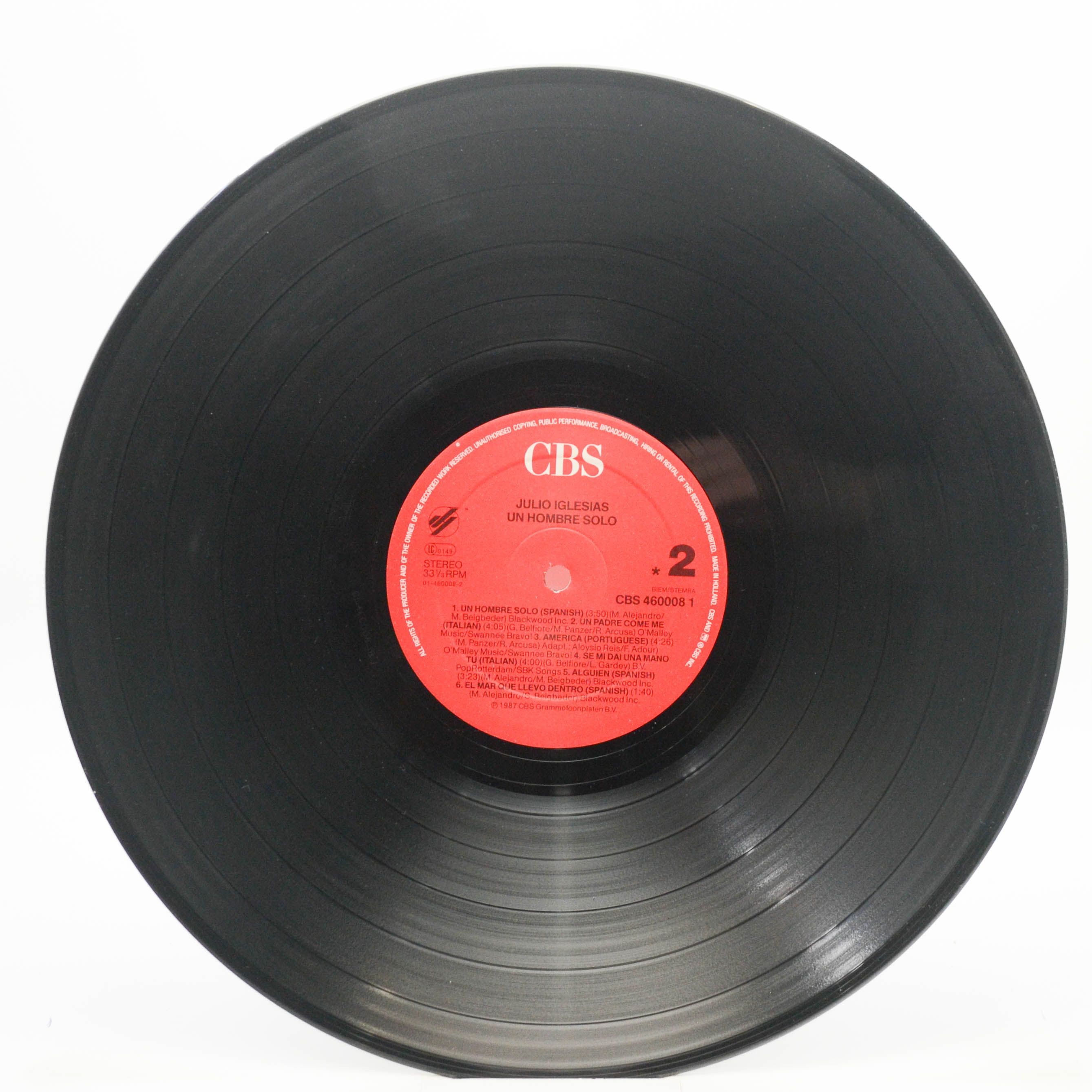 Julio Iglesias — Un Hombre Solo, 1987