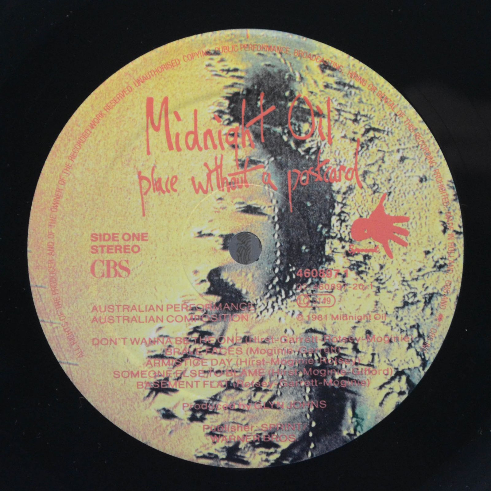 Midnight Oil — Place Without A Postcard, 1981