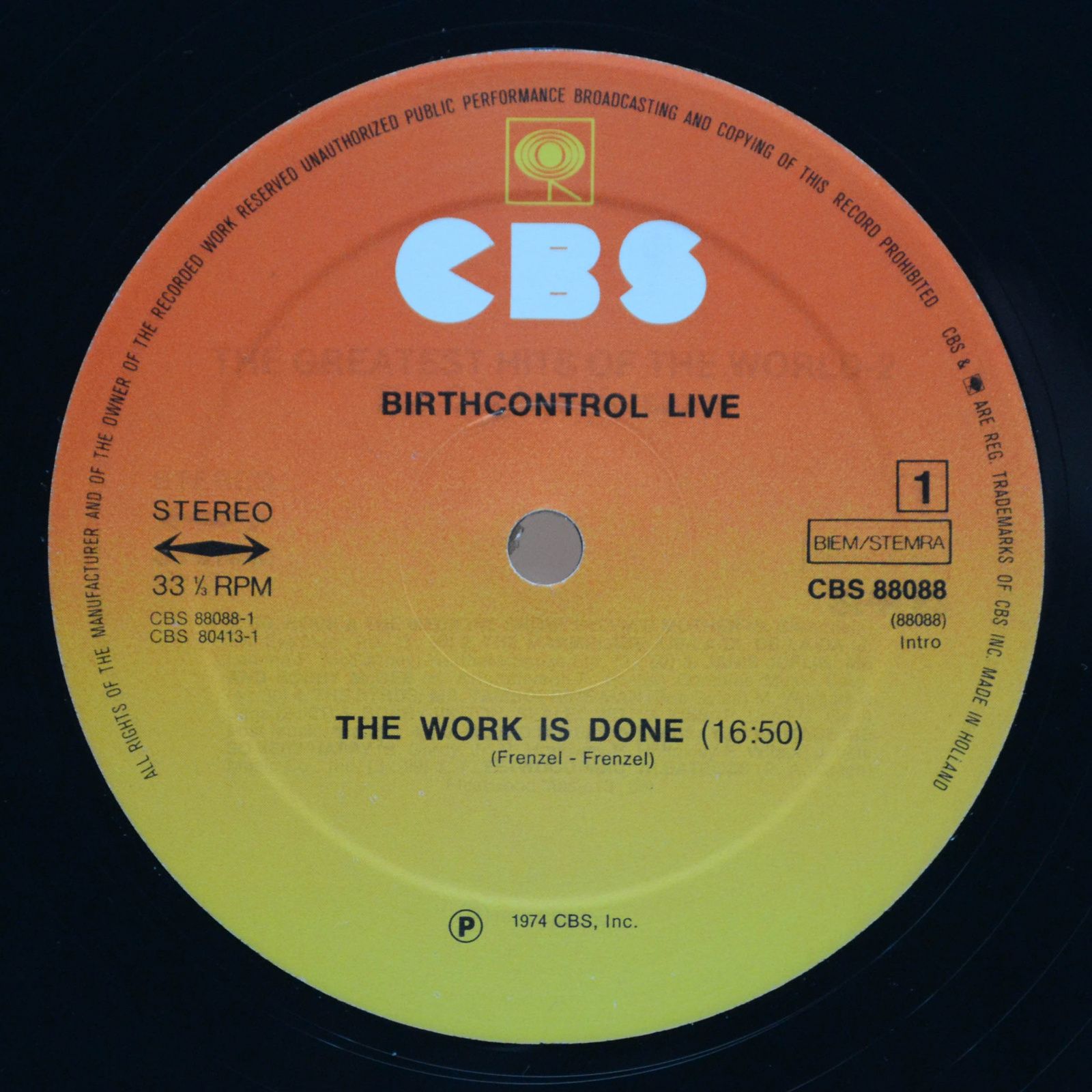 Birth Control — Live (2LP), 1974