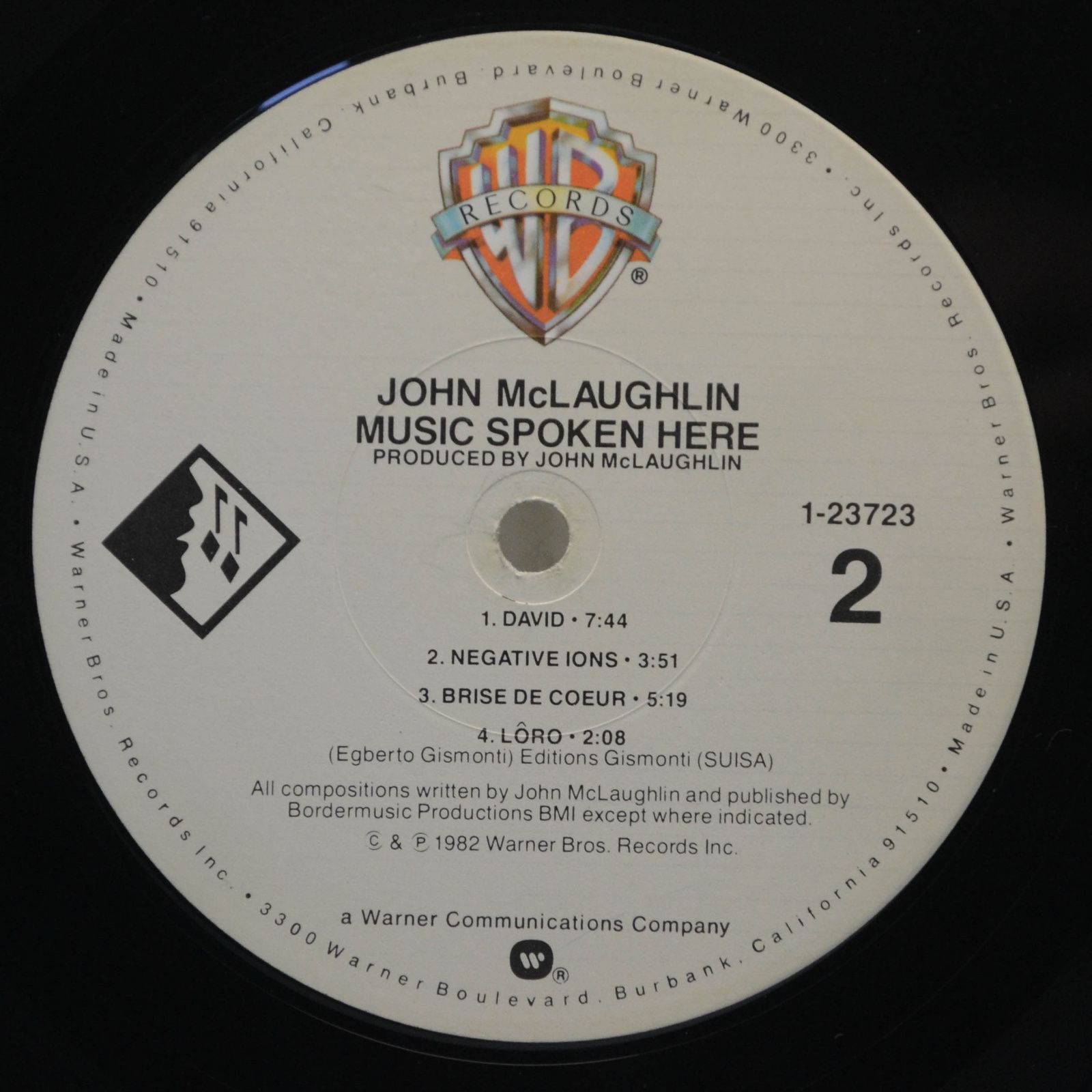 John McLaughlin — Music Spoken Here (USA), 1982