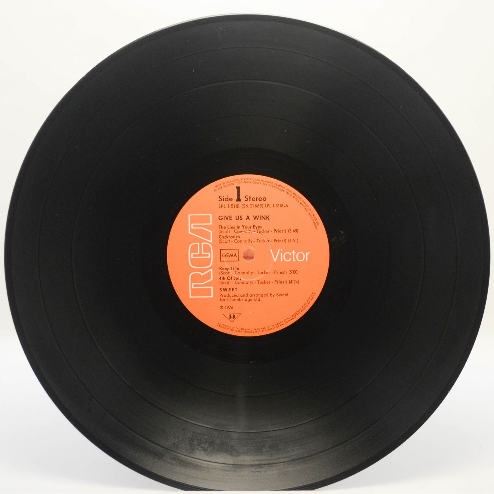 Sweet — Give Us A Wink, 1976