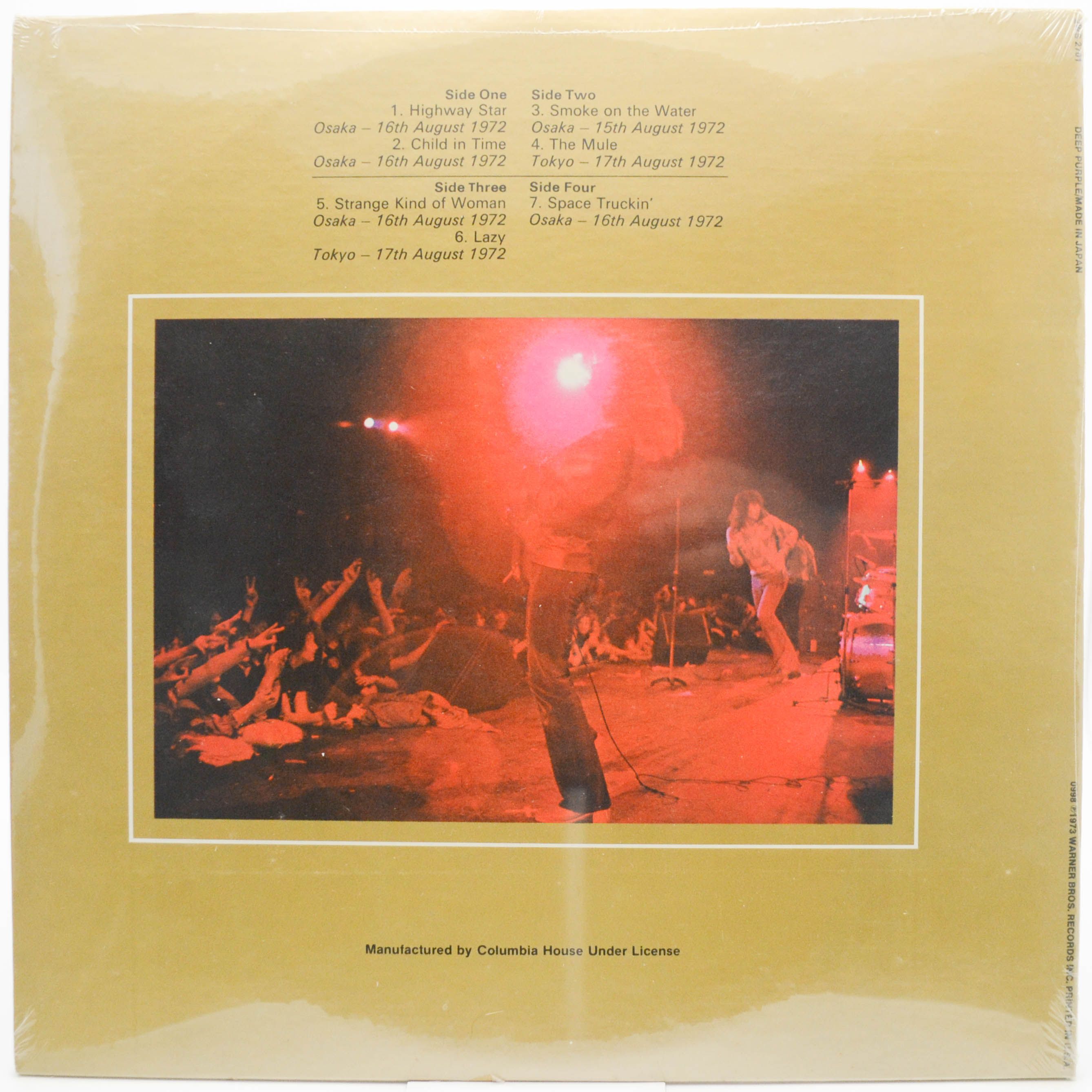 Deep Purple — Made In Japan (2LP, USA), 1972
