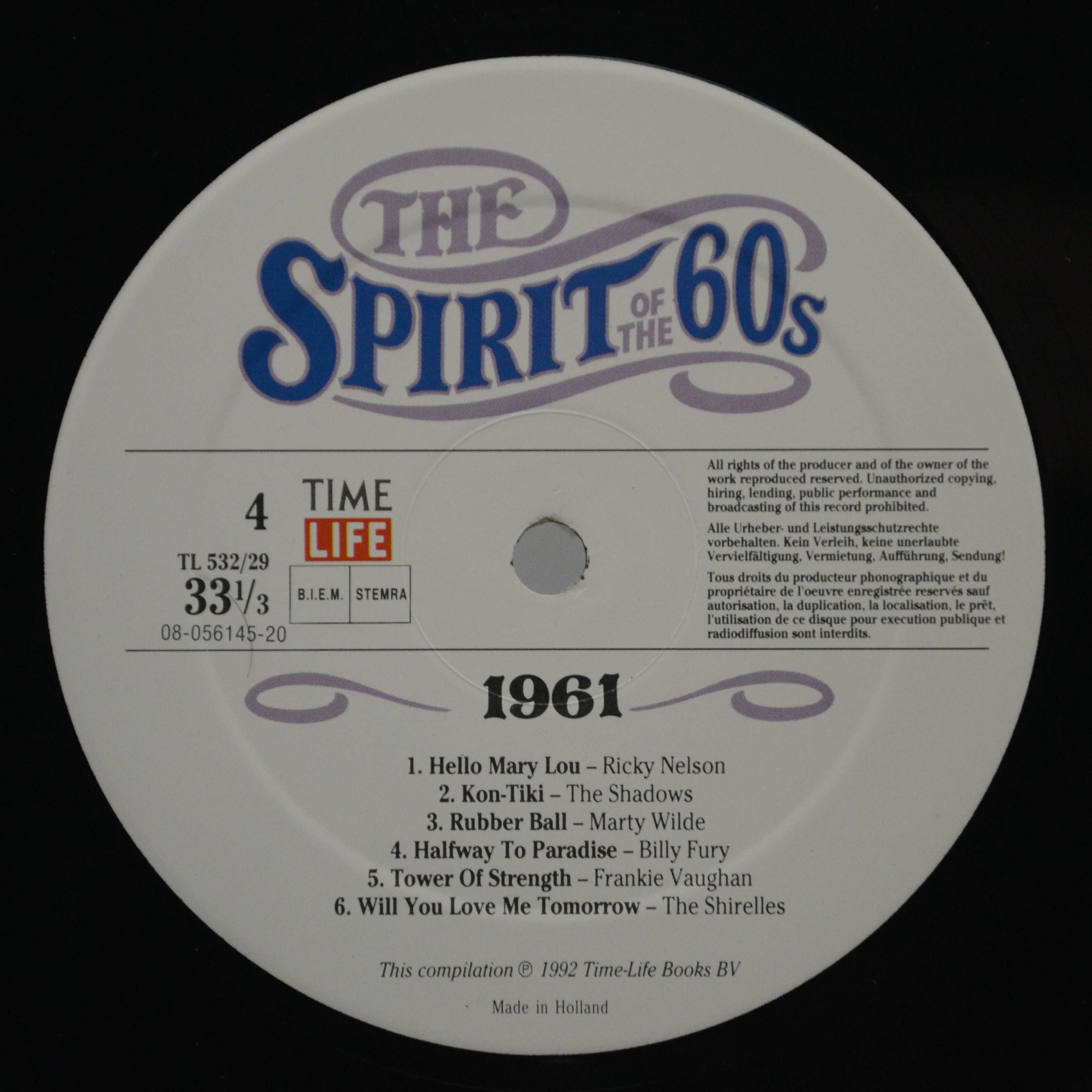 Various — The Spirit Of The 60s: 1961 (2LP), 1992
