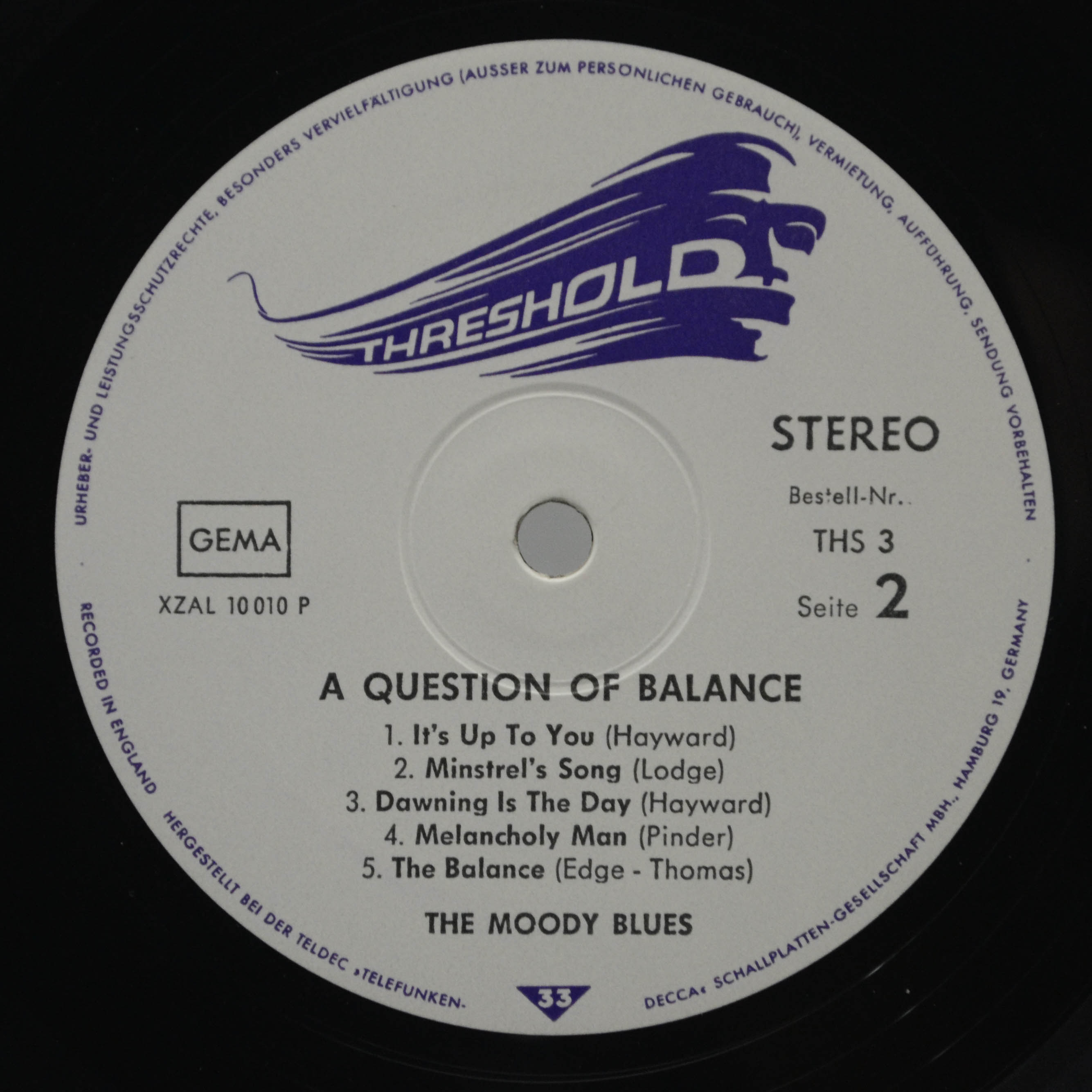 Moody Blues — A Question Of Balance, 1970