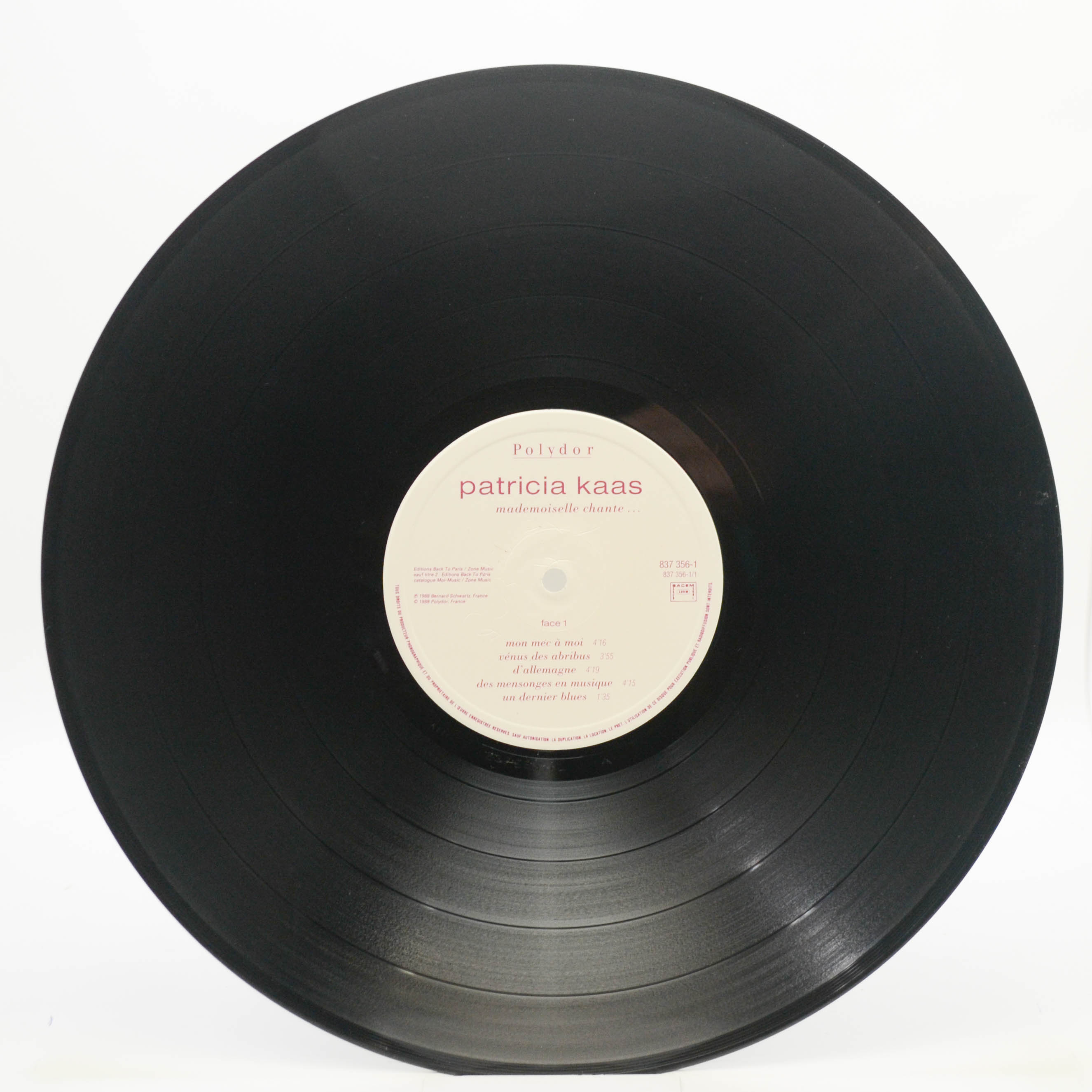 Patricia Kaas — Mademoiselle Chante... (1-st, France), 1988