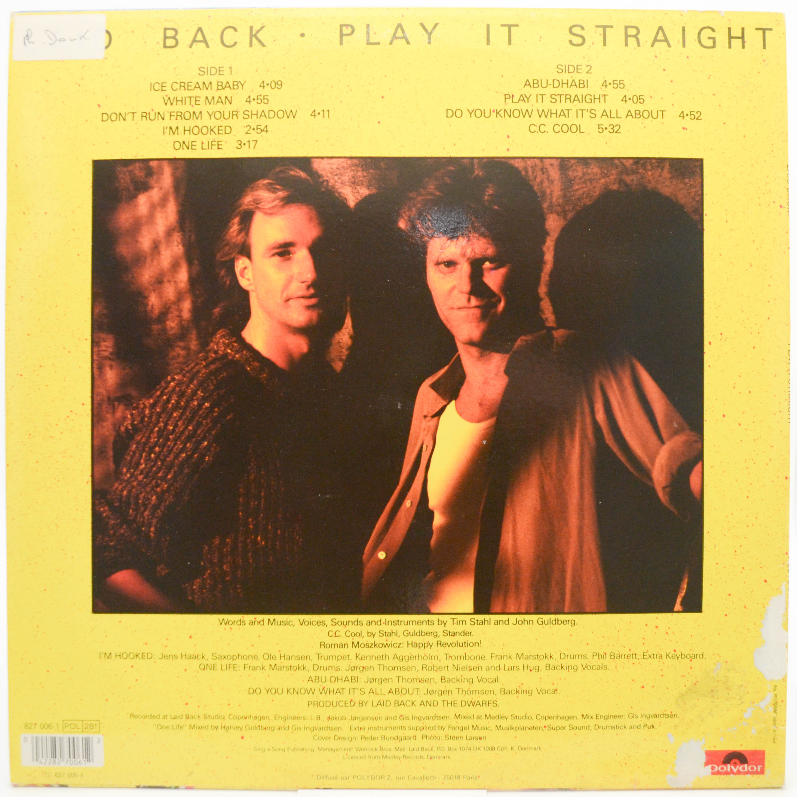 Laid Back — Play It Straight, 1985