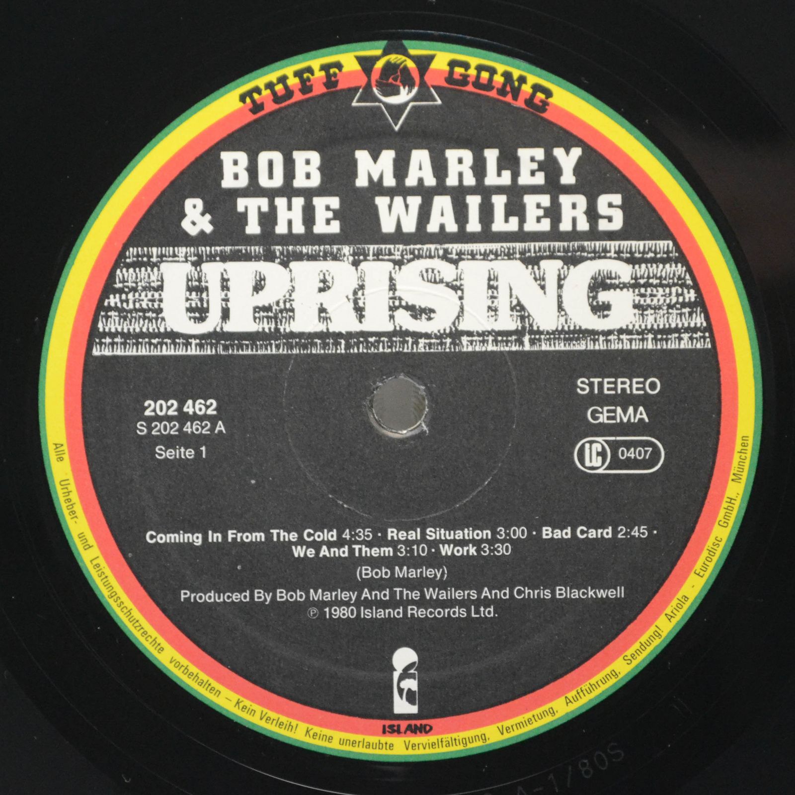 Bob Marley & The Wailers — Uprising, 1980