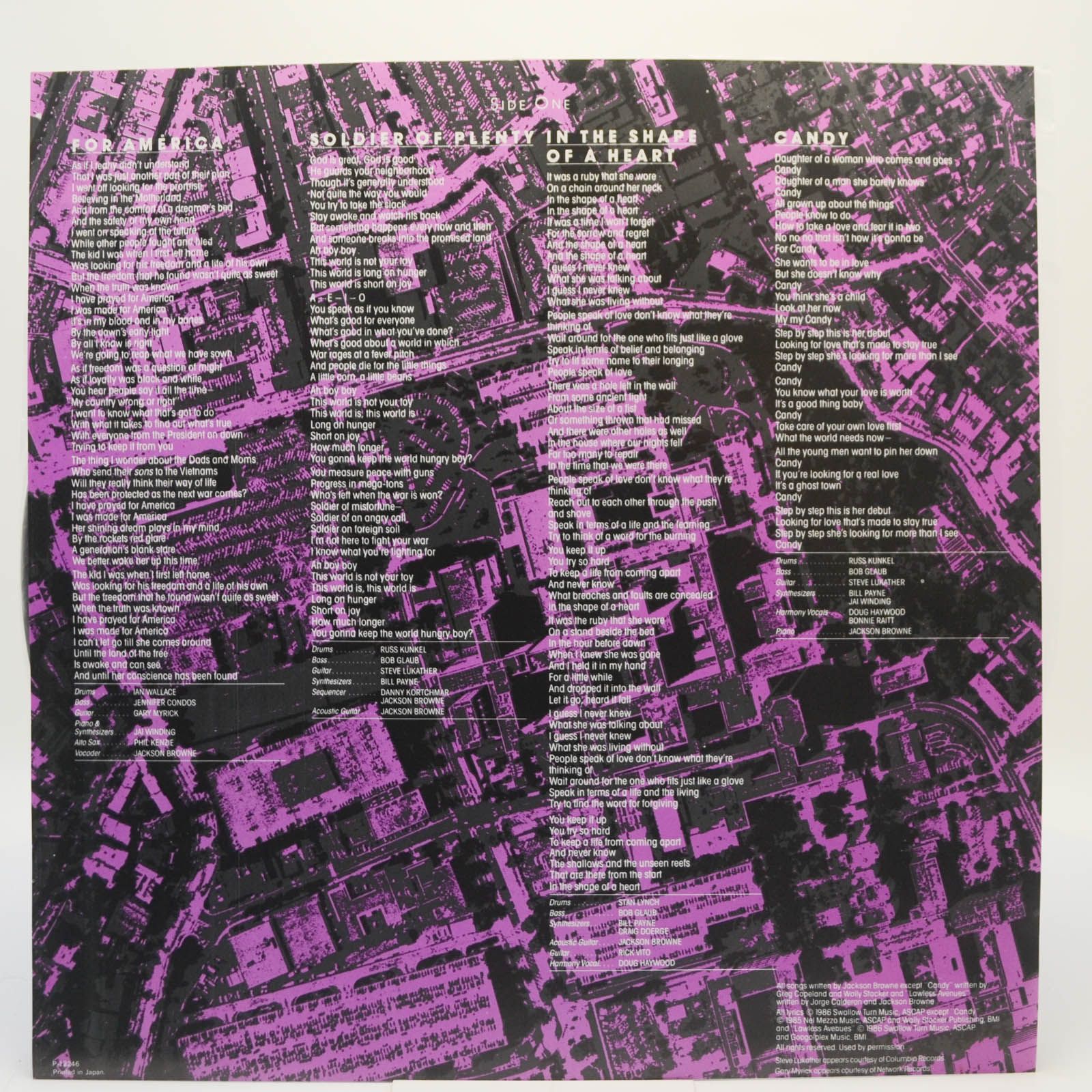 Jackson Browne — Lives In The Balance, 1986