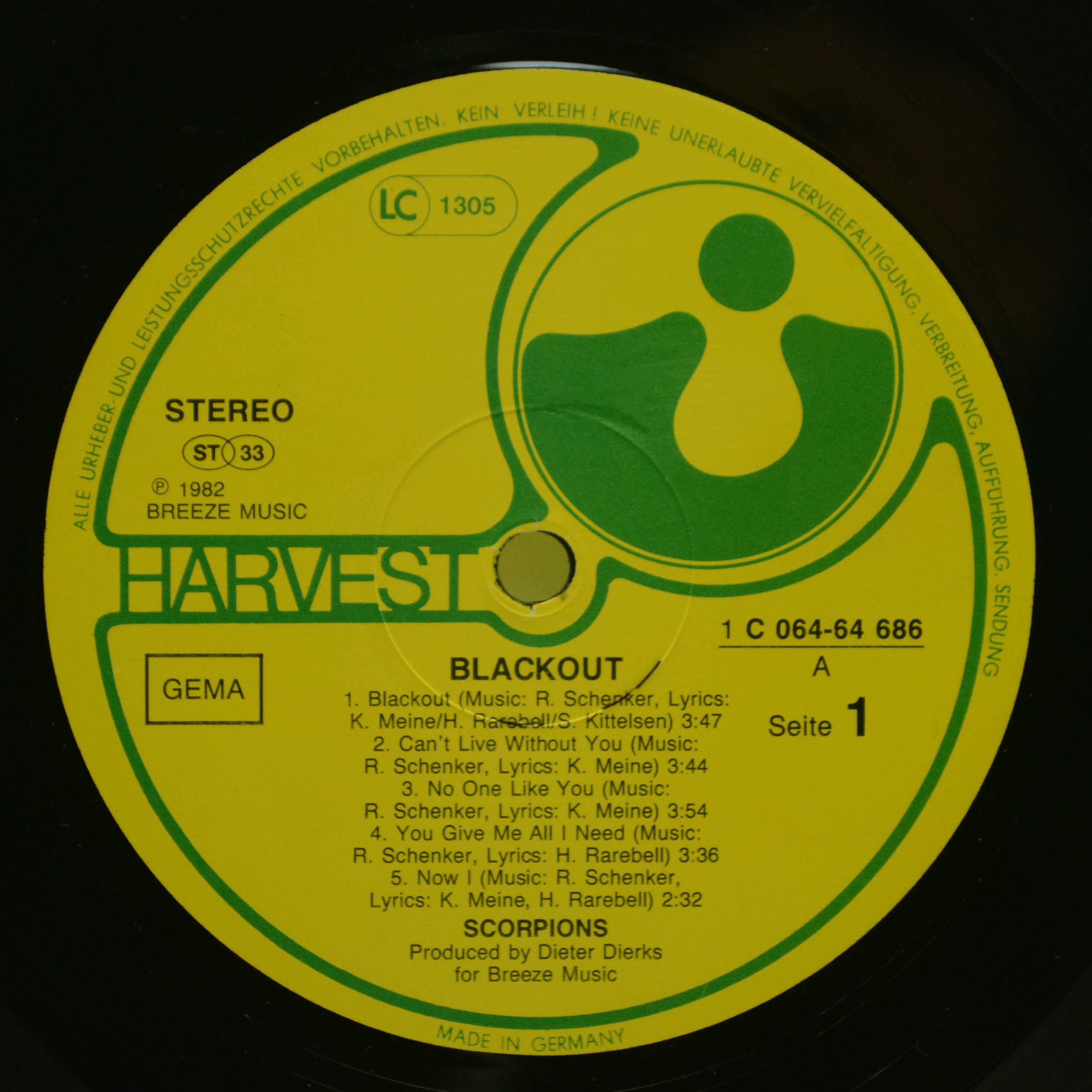 Scorpions — Blackout, 1982