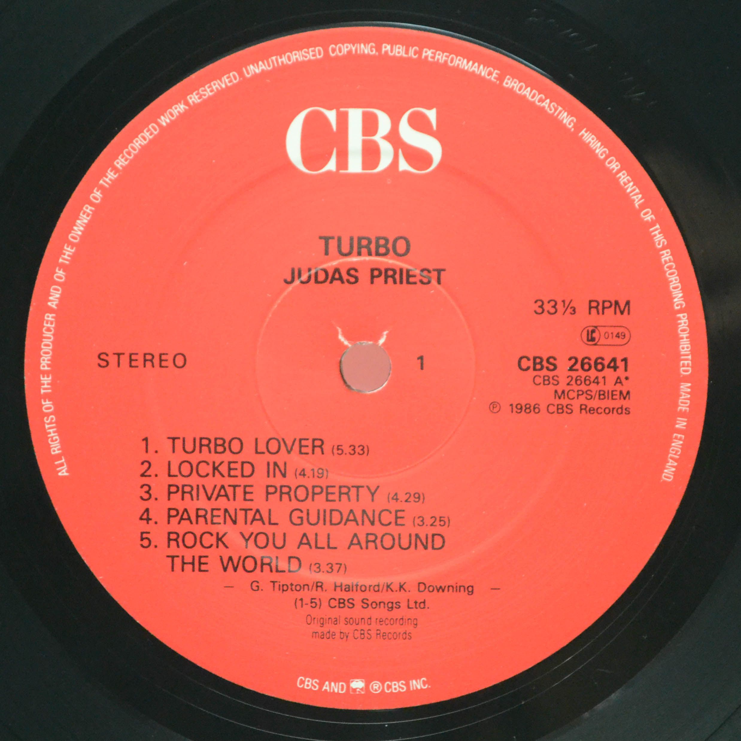 Judas Priest — Turbo (1-st, UK), 1986