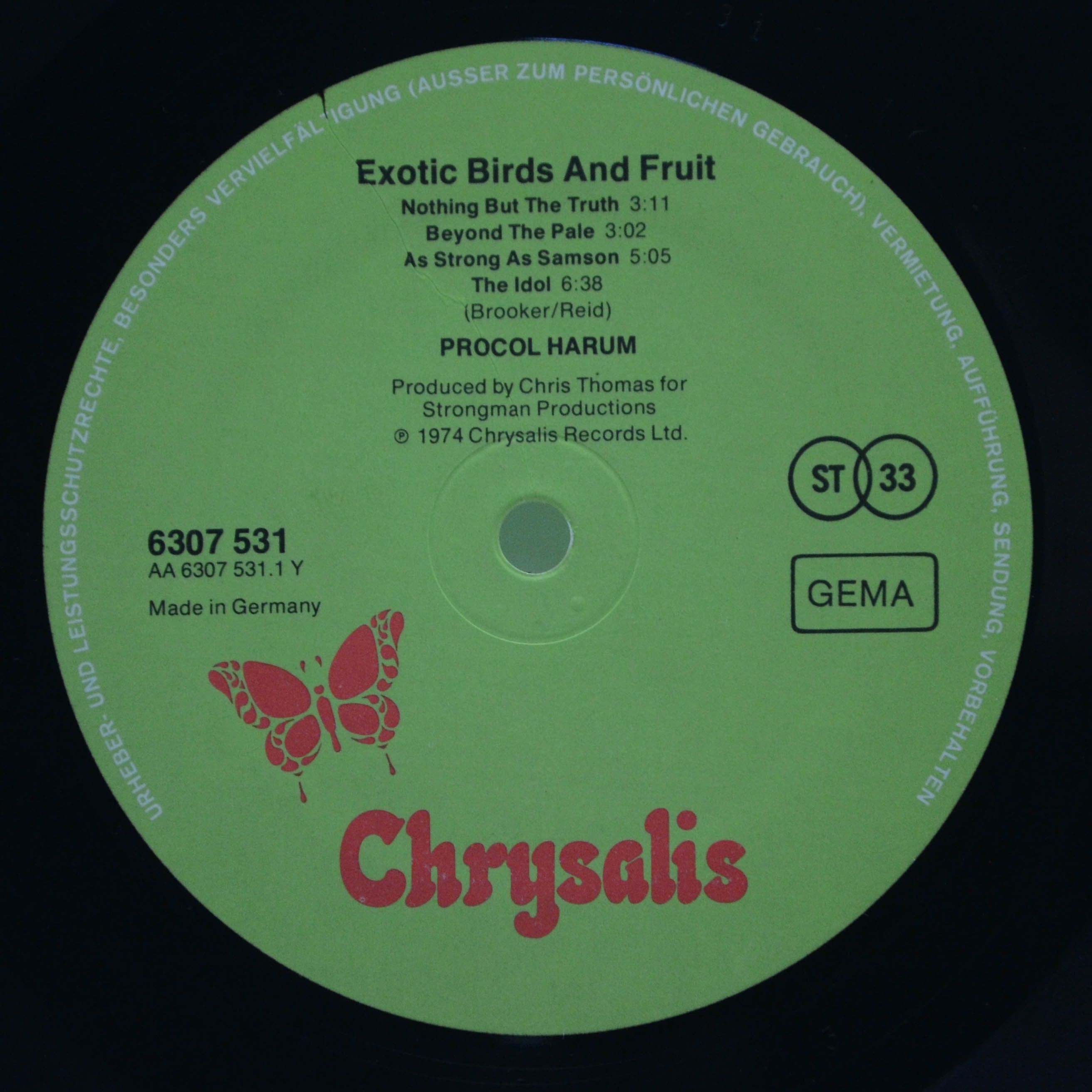 Procol Harum — Exotic Birds And Fruit, 1974