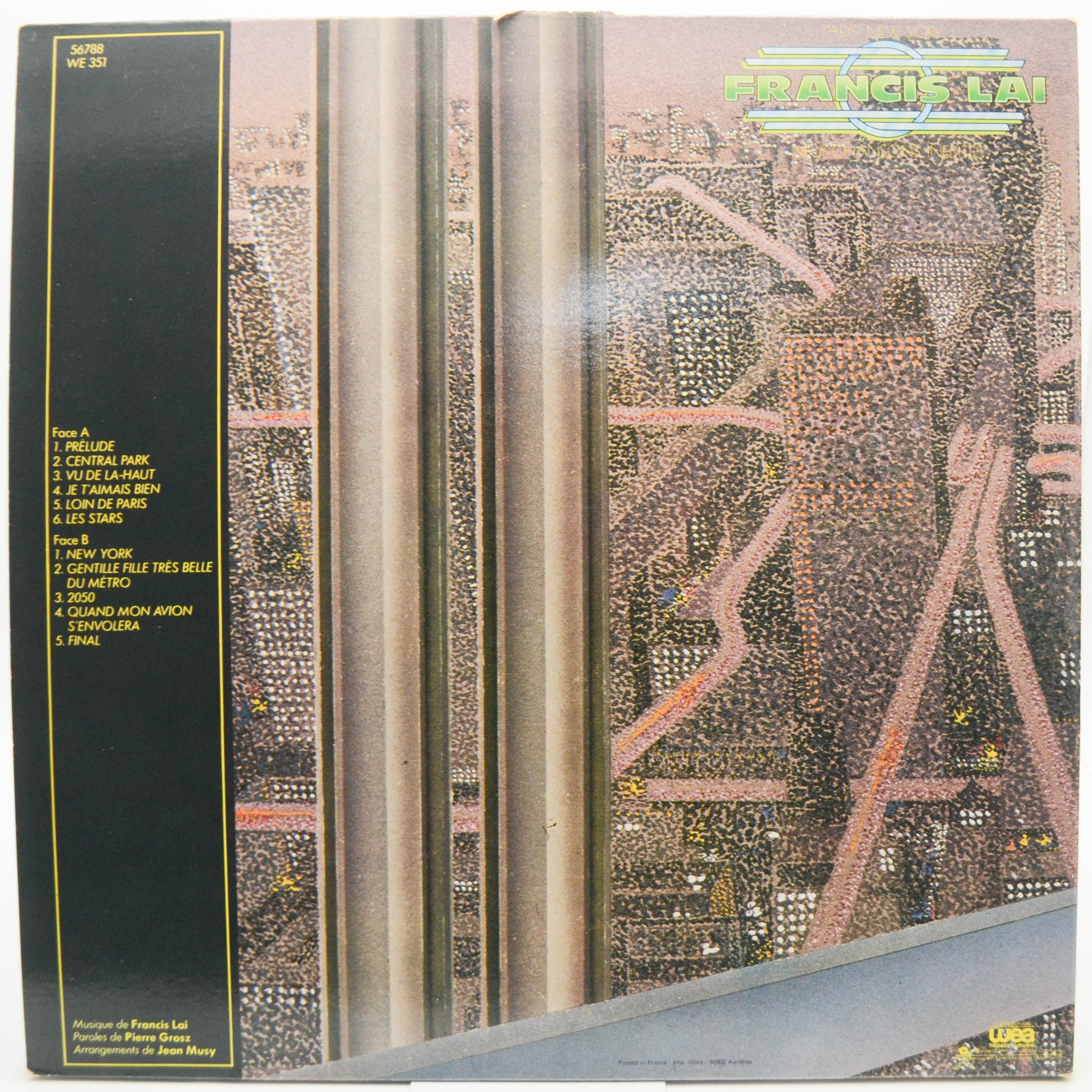 Francis Lai — Paris - New-York, 1980