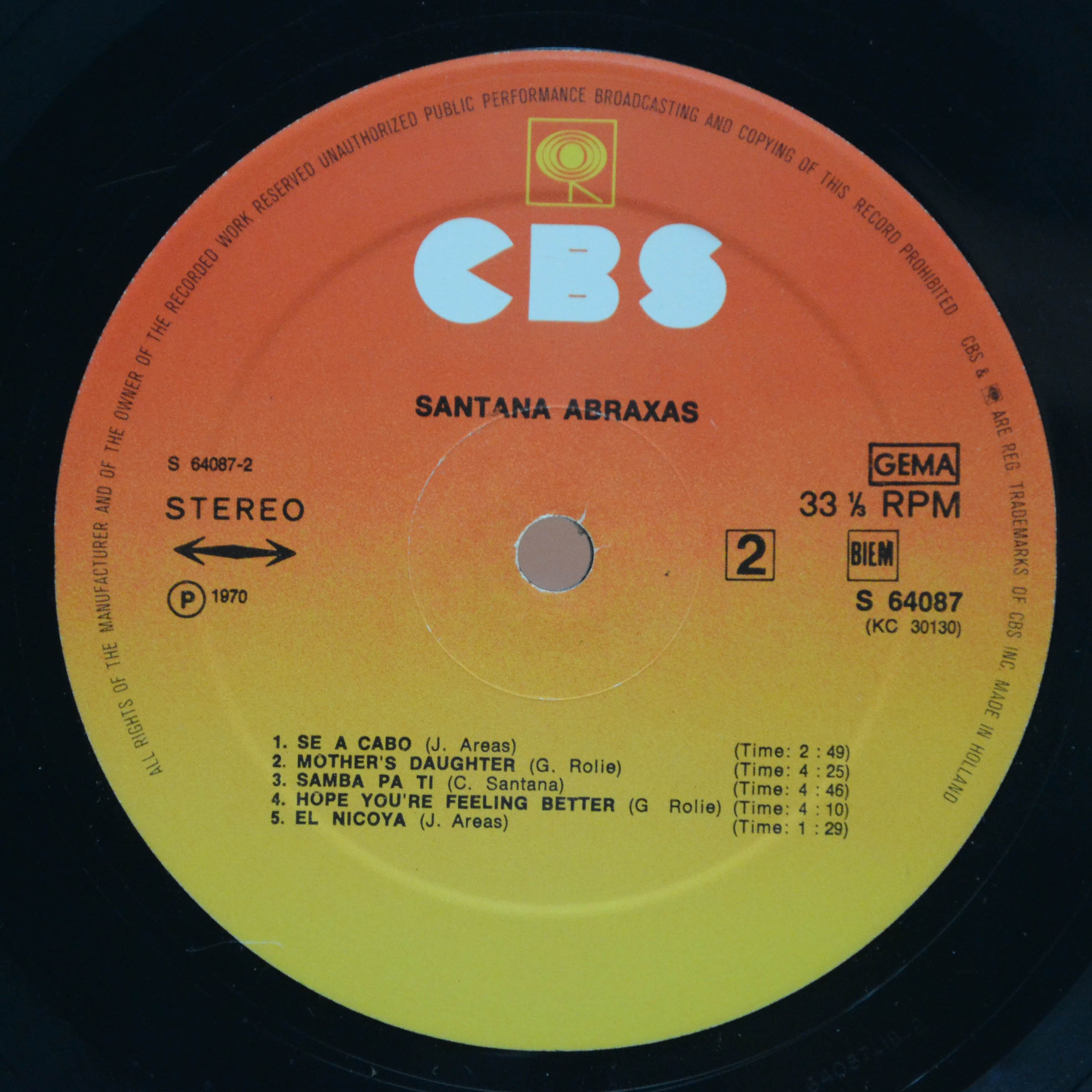 Santana — Abraxas, 1970