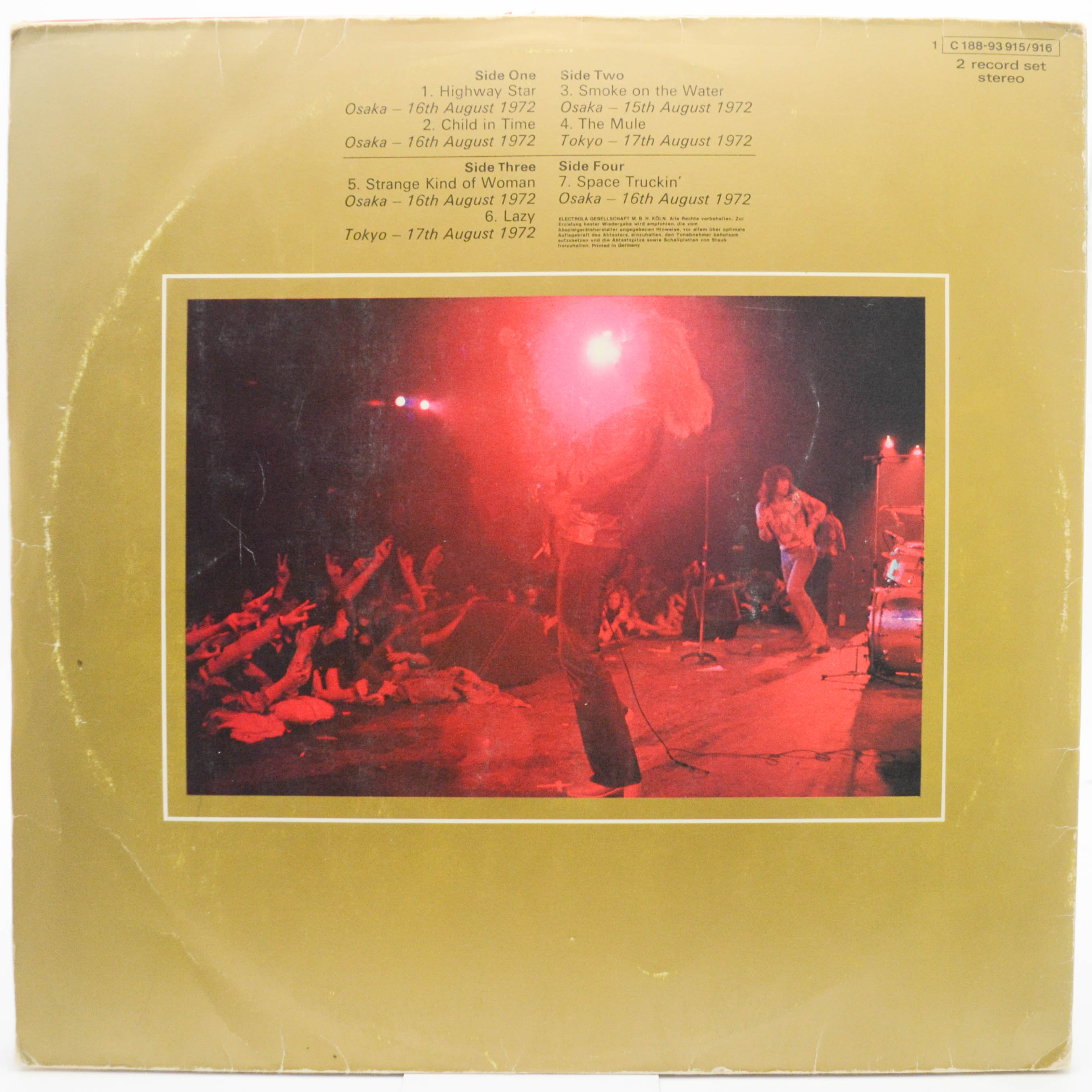 Deep Purple — Made In Japan (2LP), 1972