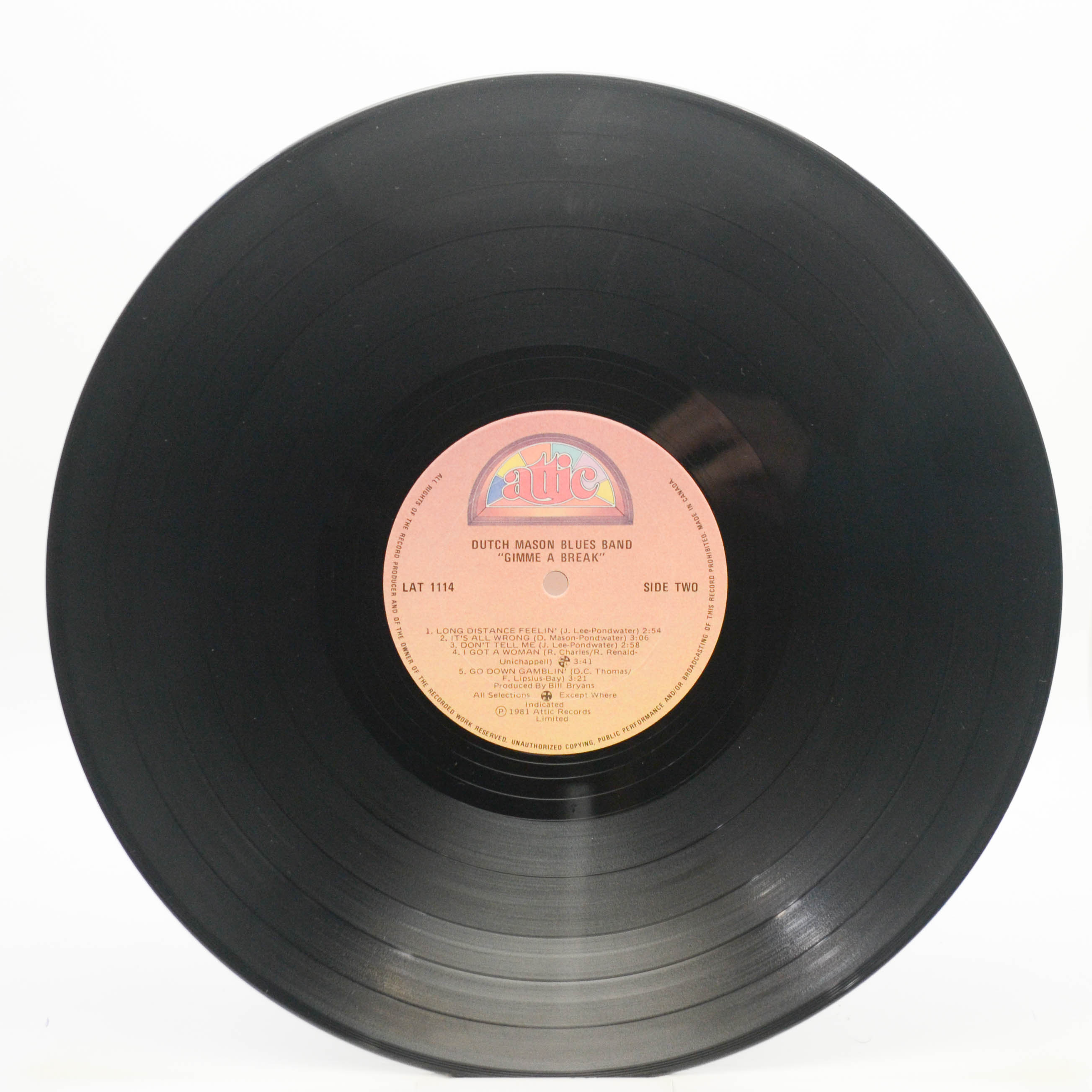 Dutch Mason Blues Band — Gimme A Break, 1981