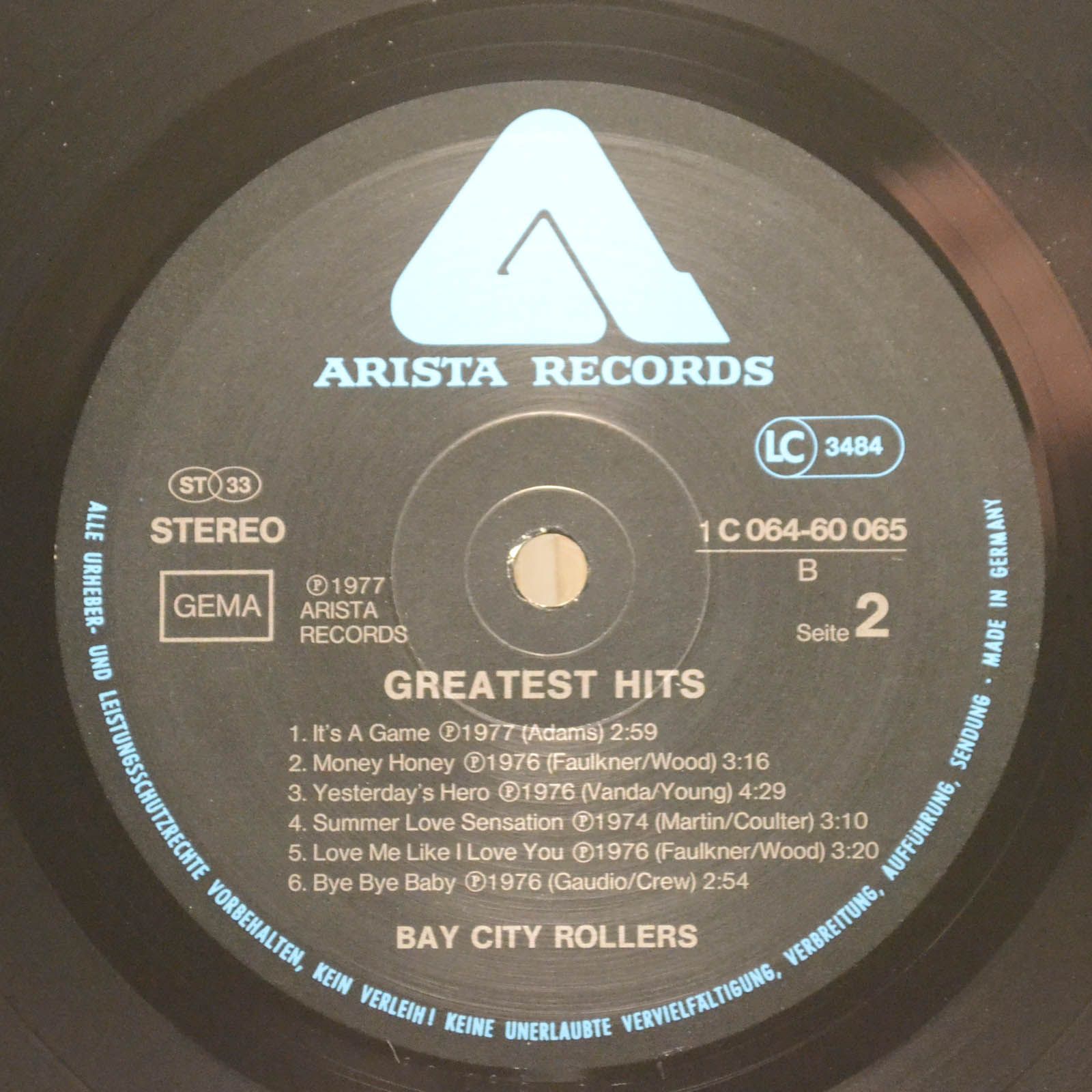 Bay City Rollers — Greatest Hits, 1977