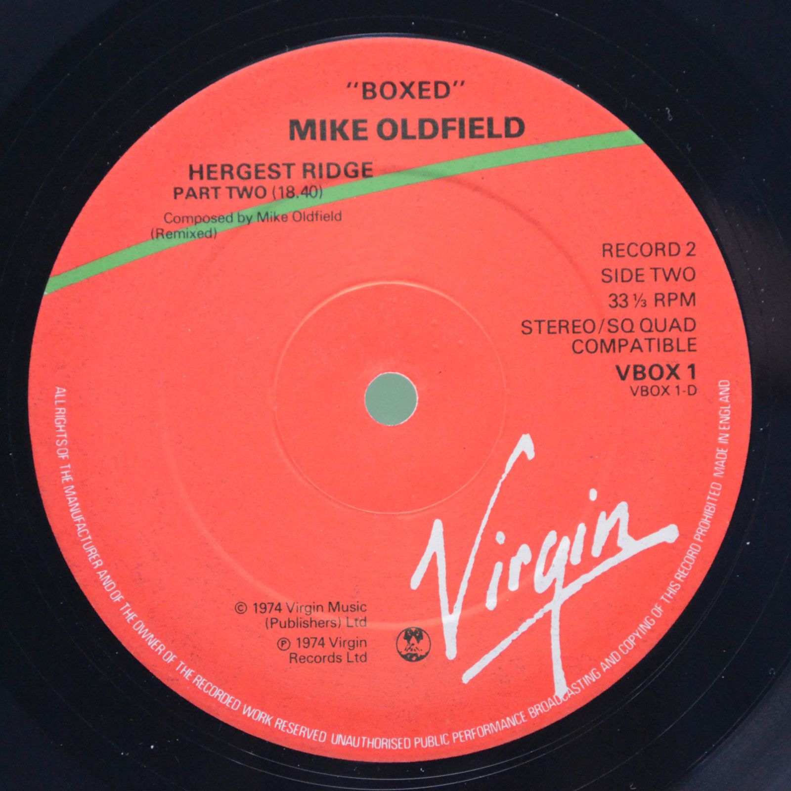 Mike Oldfield — Boxed (Box-set, UK), 1976