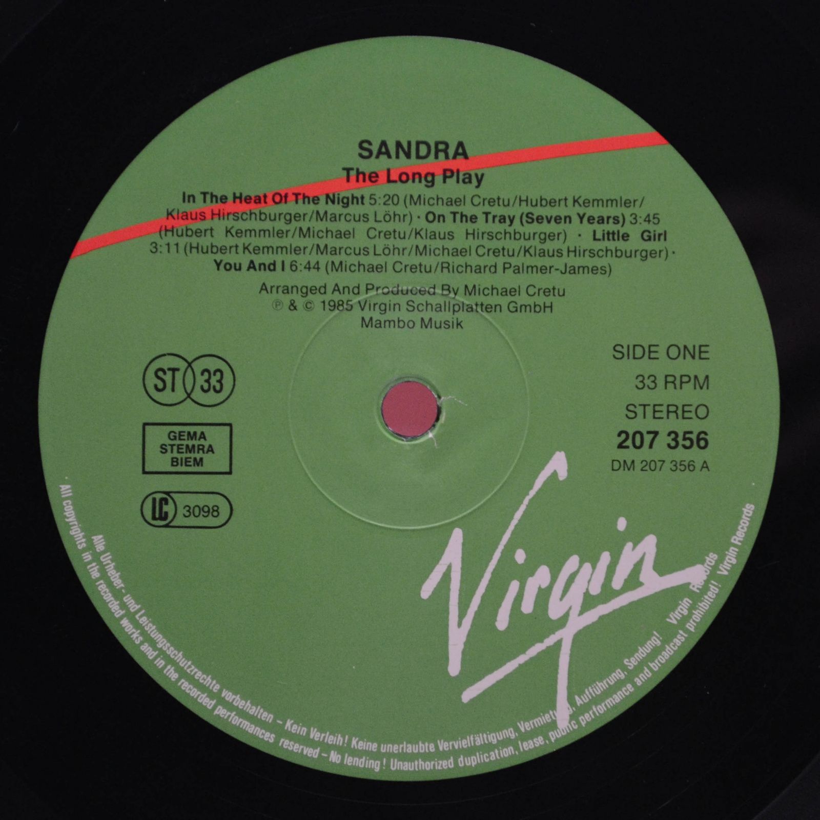 Sandra — The Long Play, 1985
