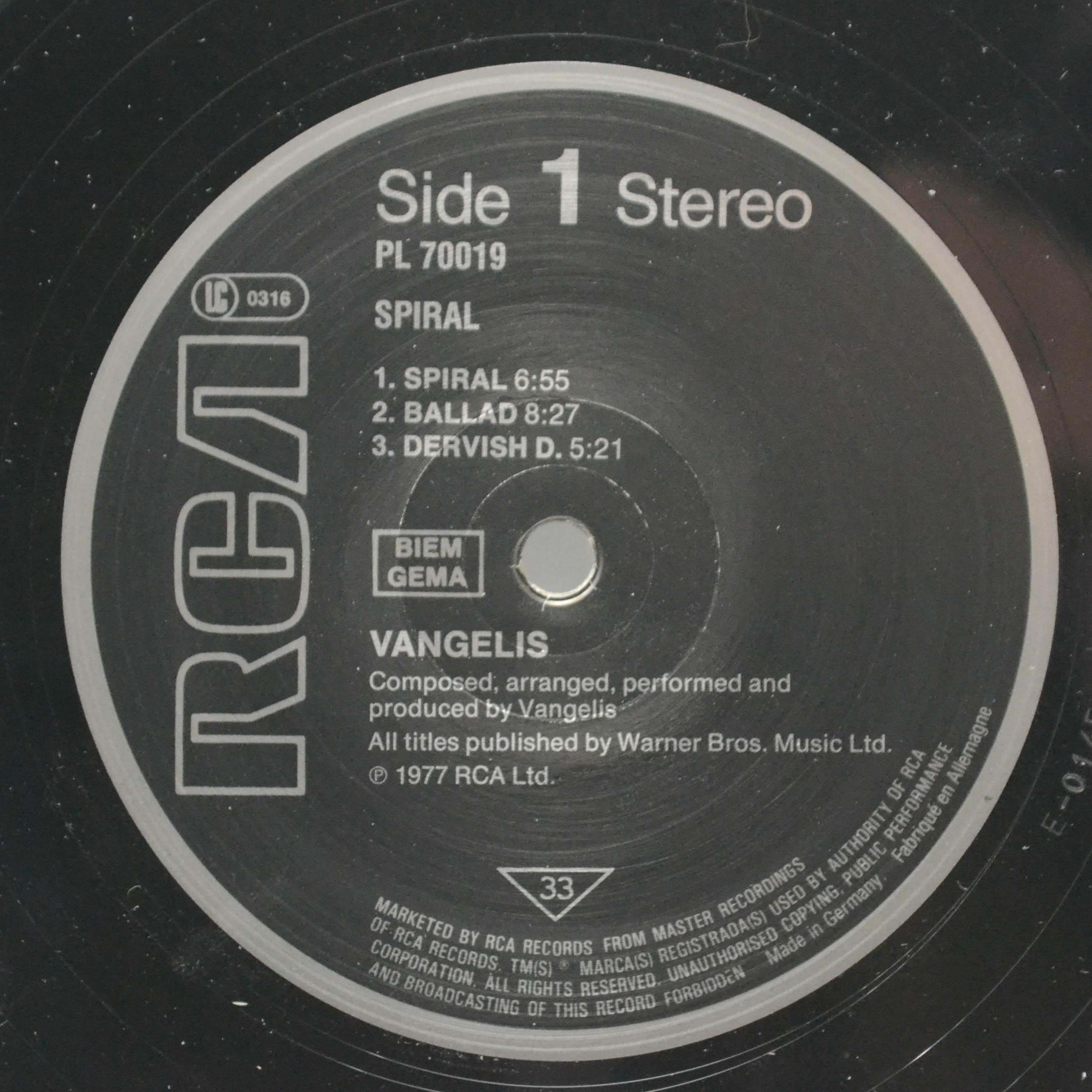Vangelis — Spiral, 1977