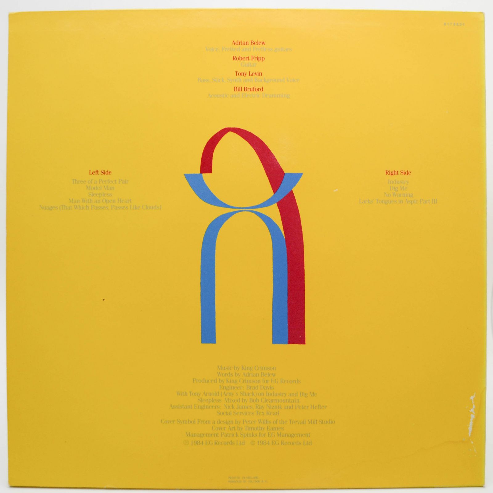 King Crimson — Three Of A Perfect Pair, 1984