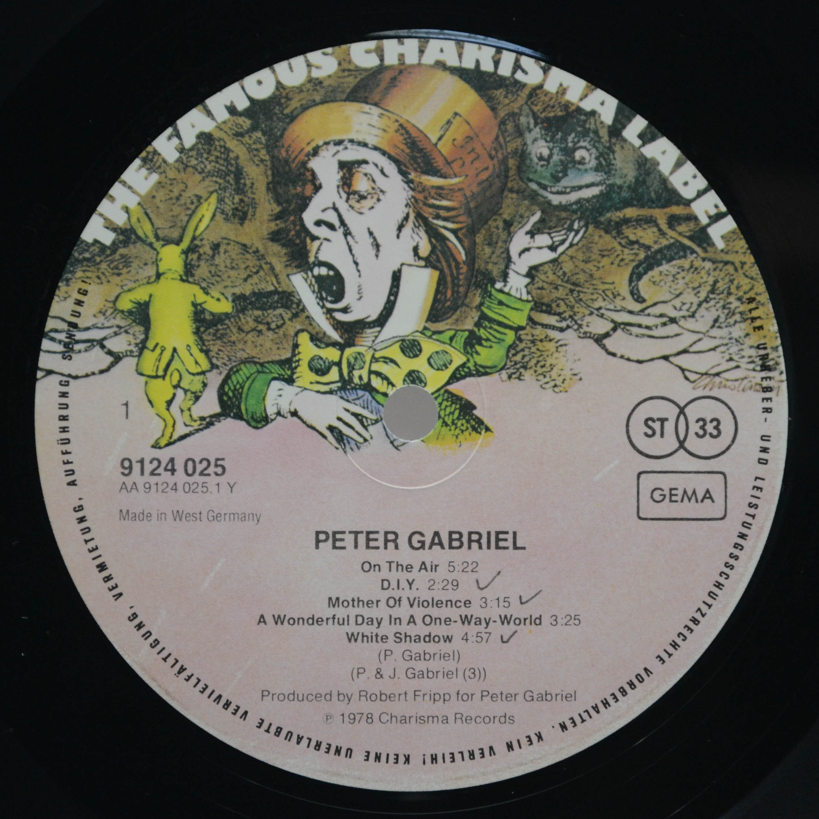 Peter Gabriel — Peter Gabriel, 1978