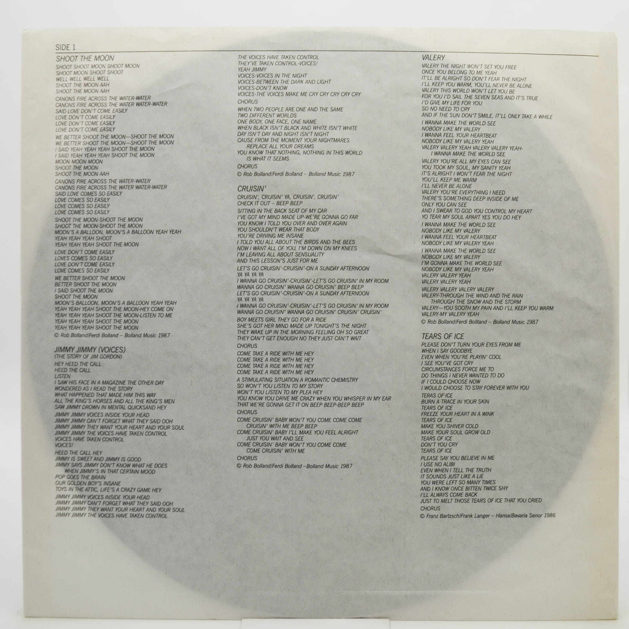 Bolland & Bolland — Brotherology, 1987