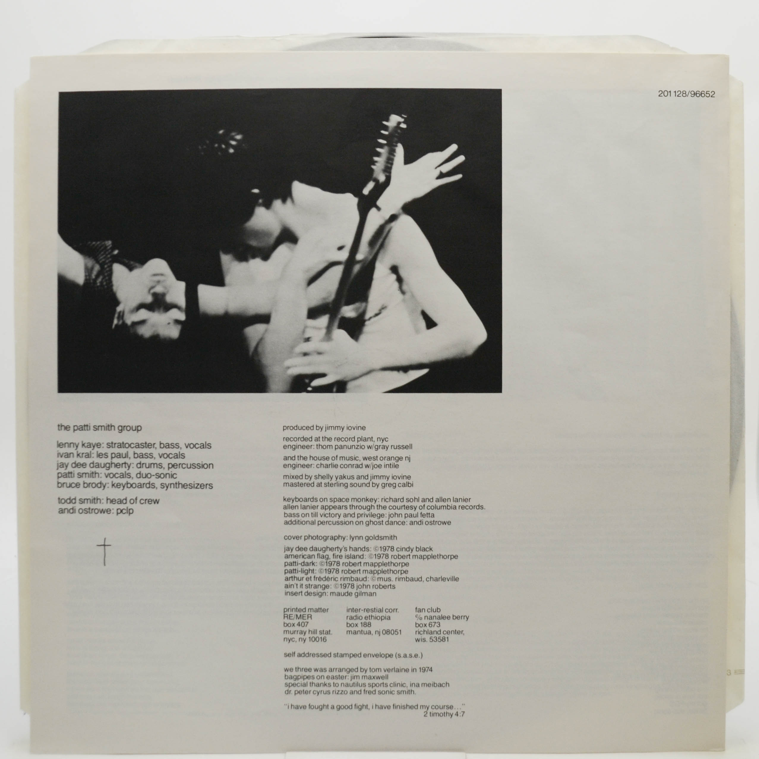 Patti Smith Group — Easter, 1978