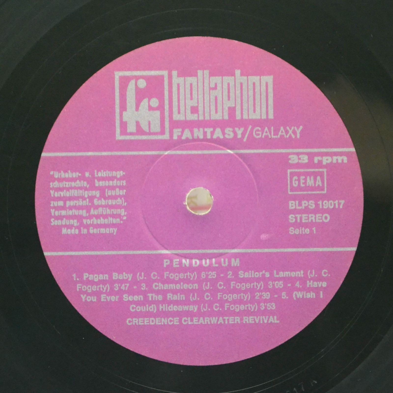 Creedence Clearwater Revival — Pendulum, 1970