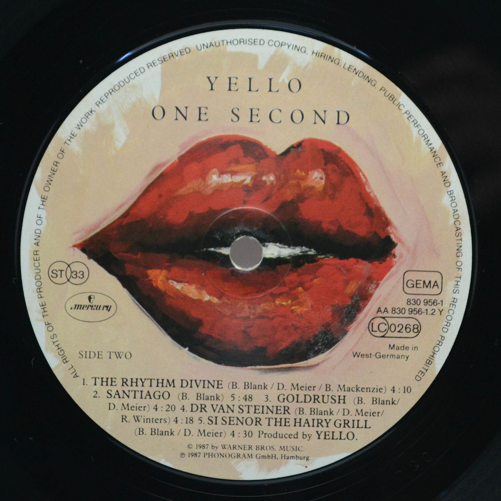 Yello — One Second, 1987