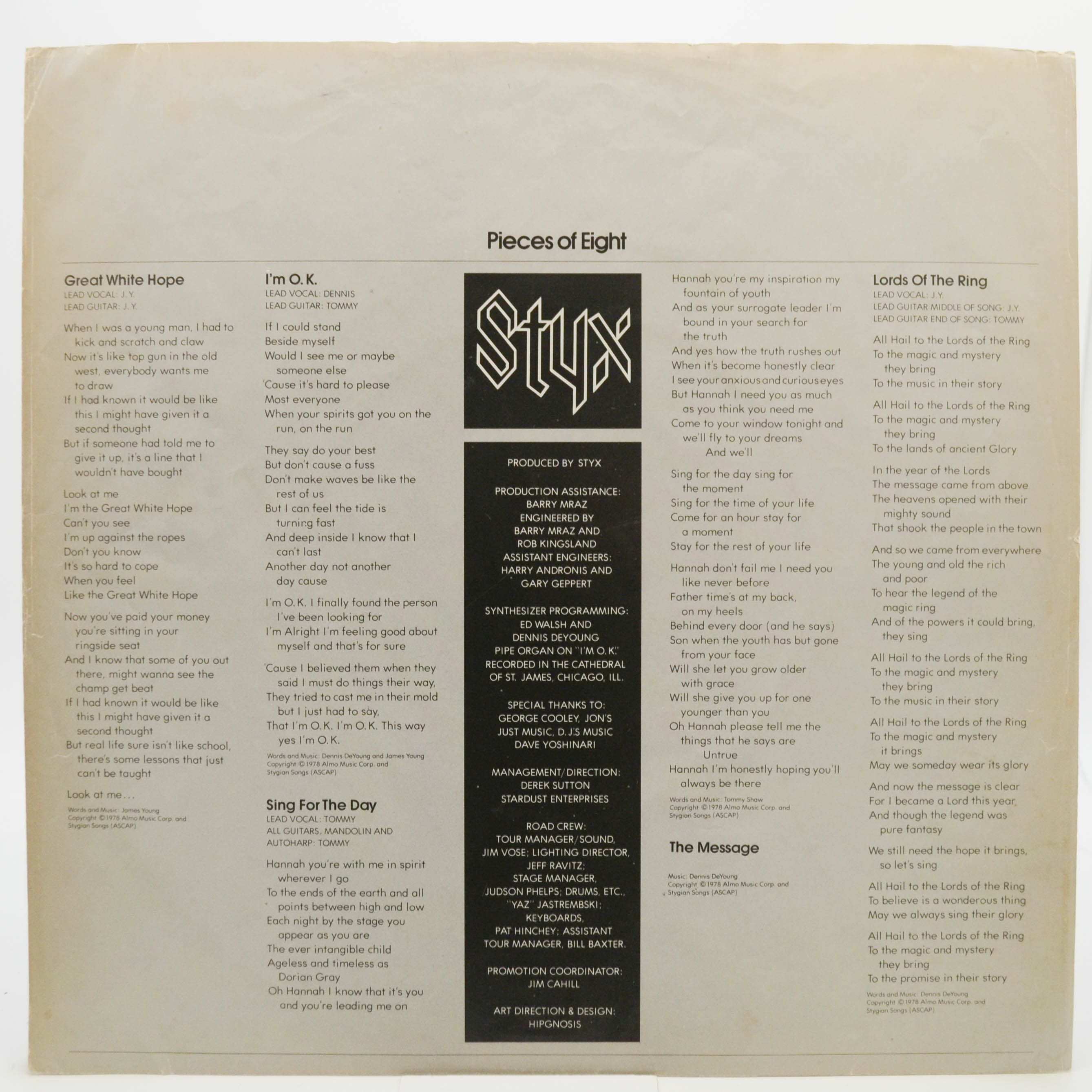 Styx — Pieces Of Eight, 1978