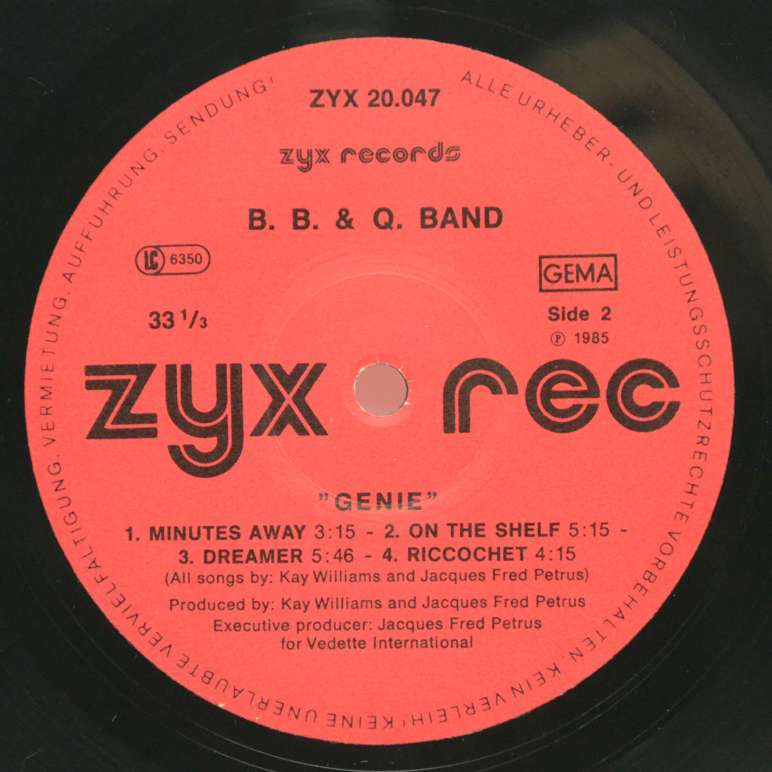 B. B. & Q Band — Genie, 1985