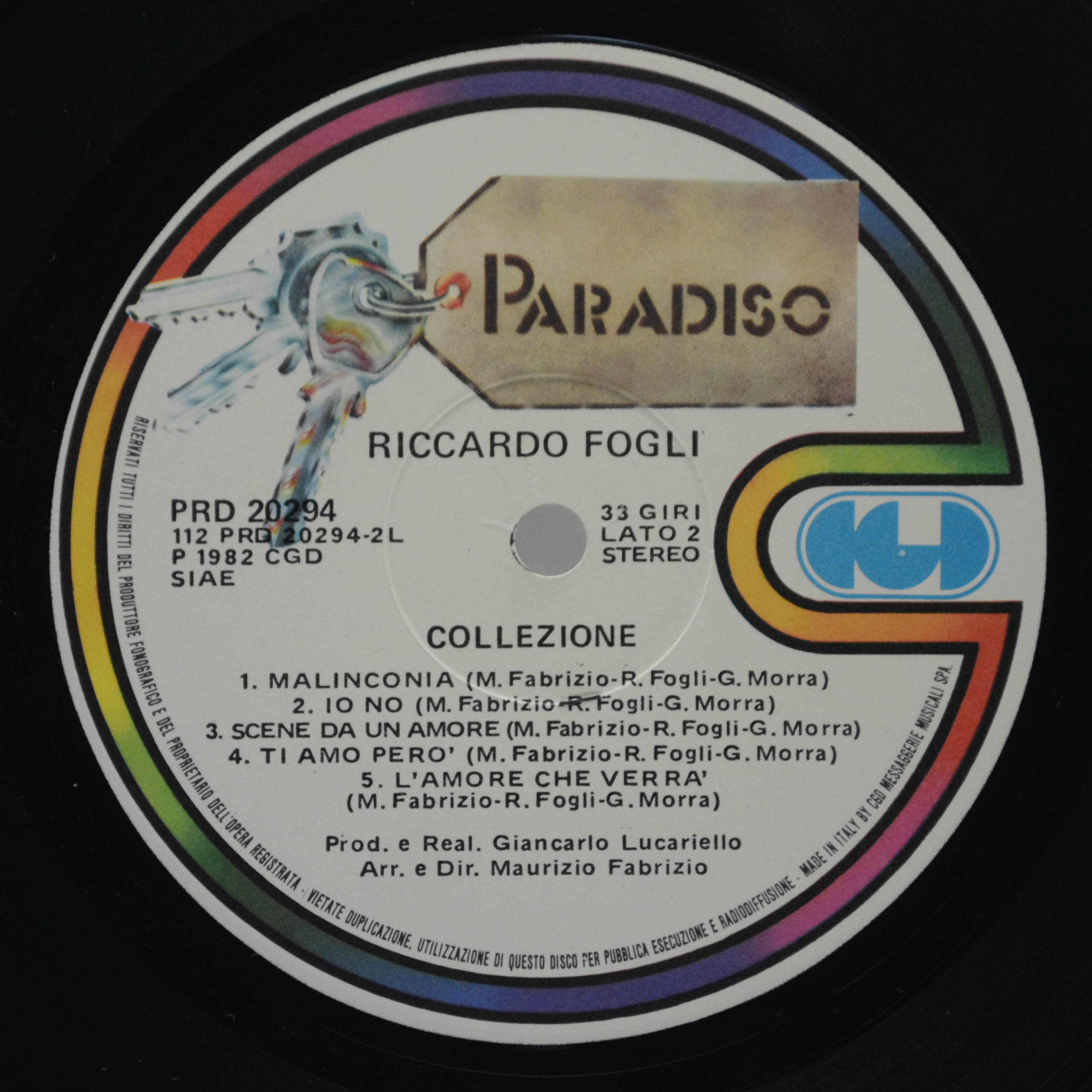 Riccardo Fogli — Collezione (1-st, Italy), 1982