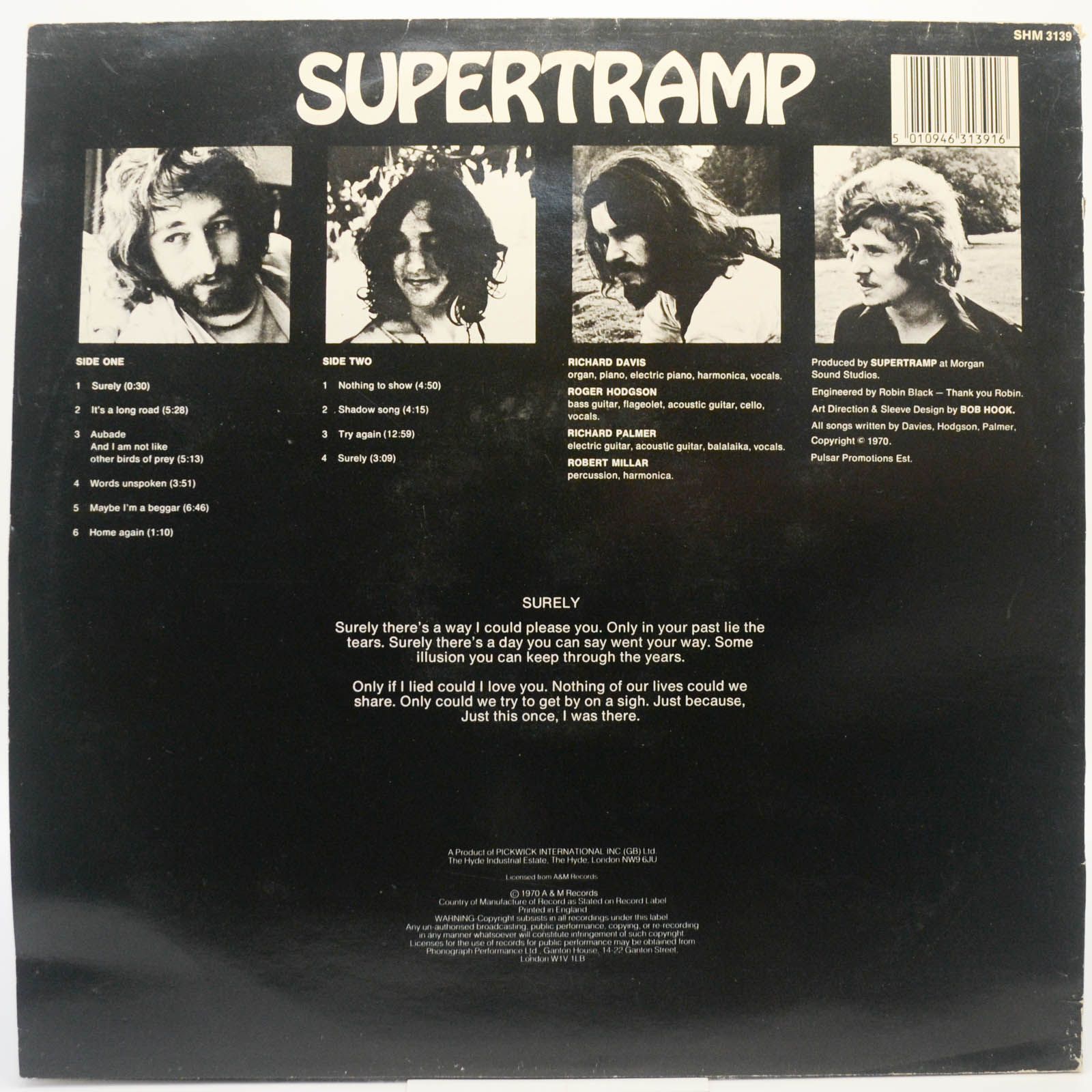 Supertramp — Supertramp (UK), 1970