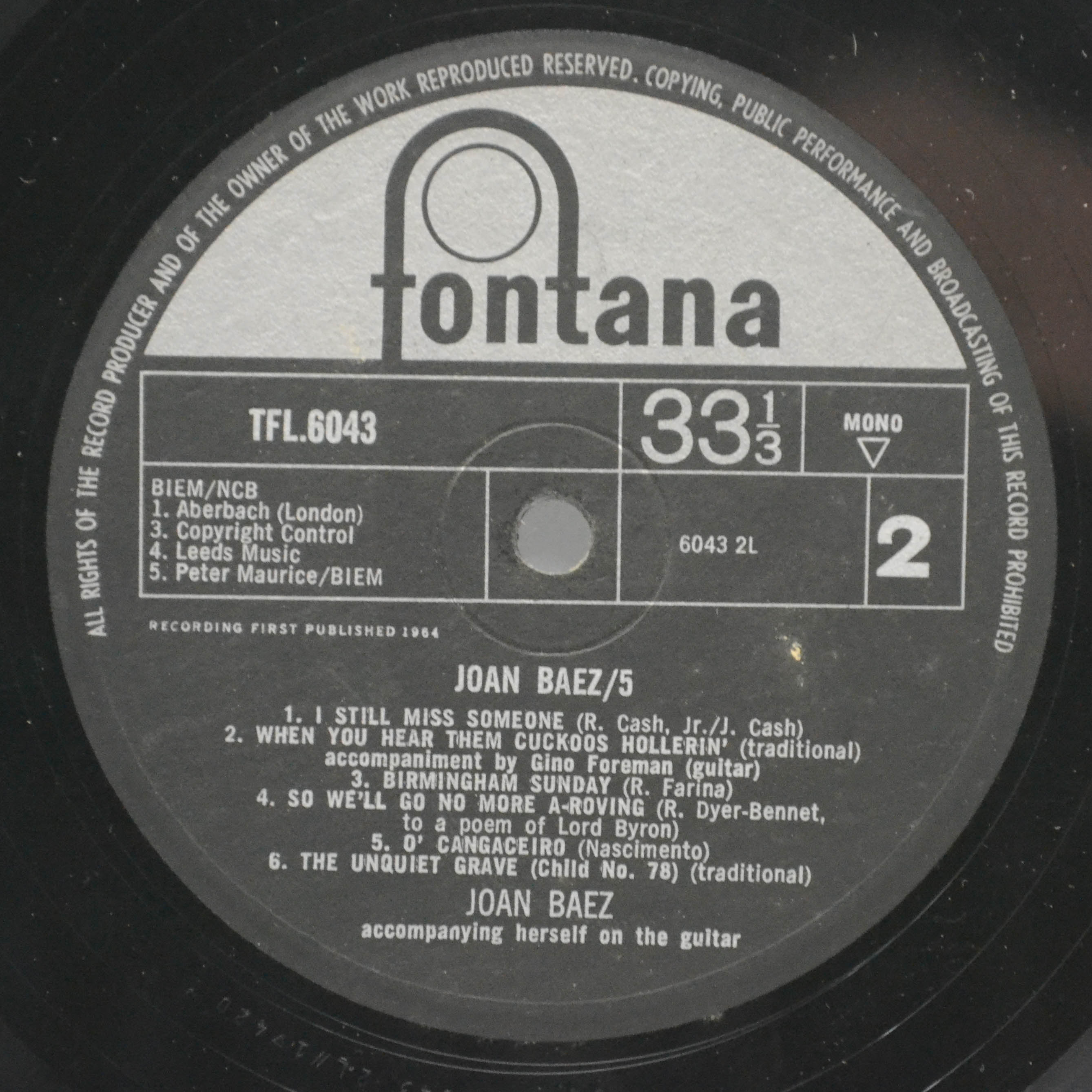 Joan Baez — 5 (UK), 1965