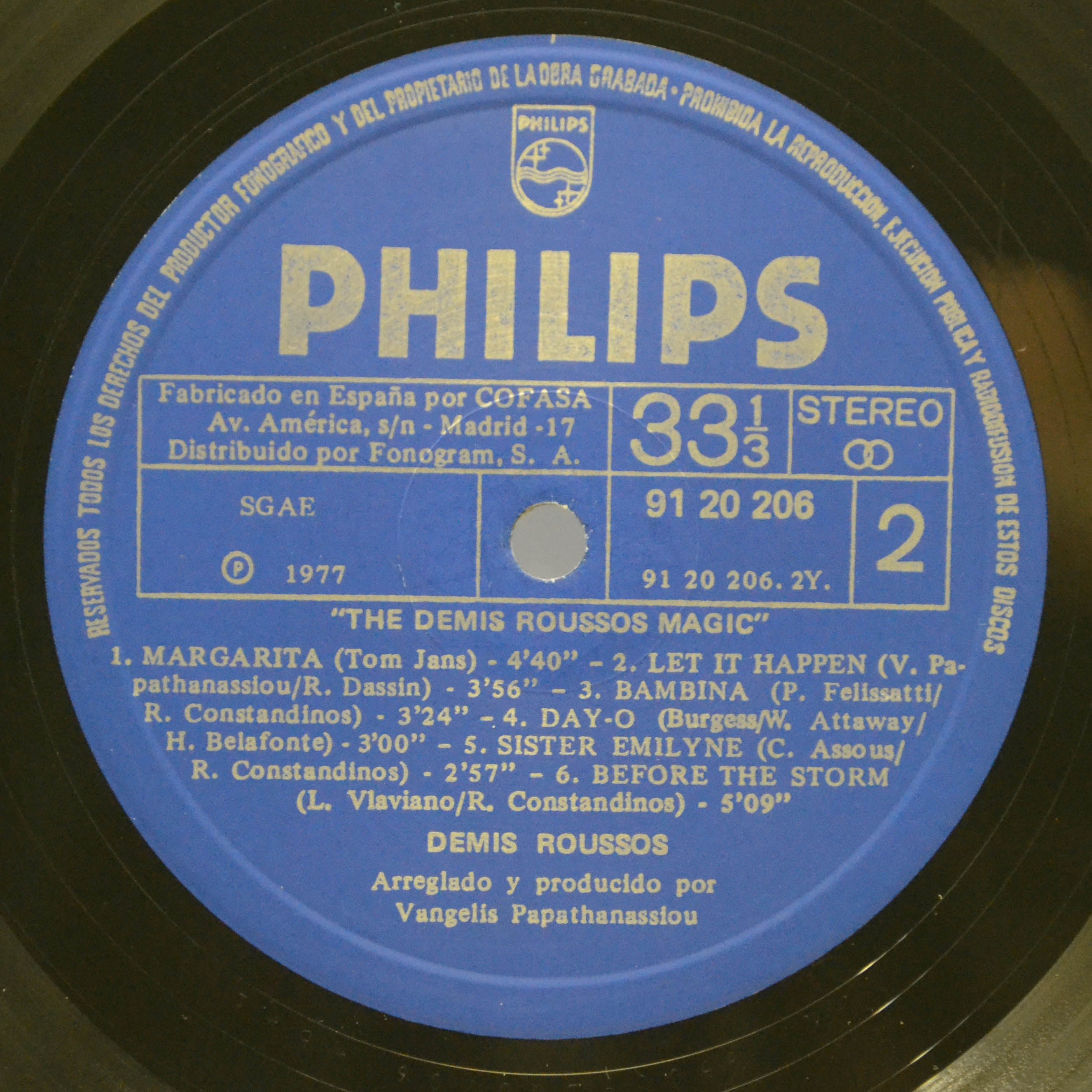 Demis Roussos — The Demis Roussos Magic, 1977