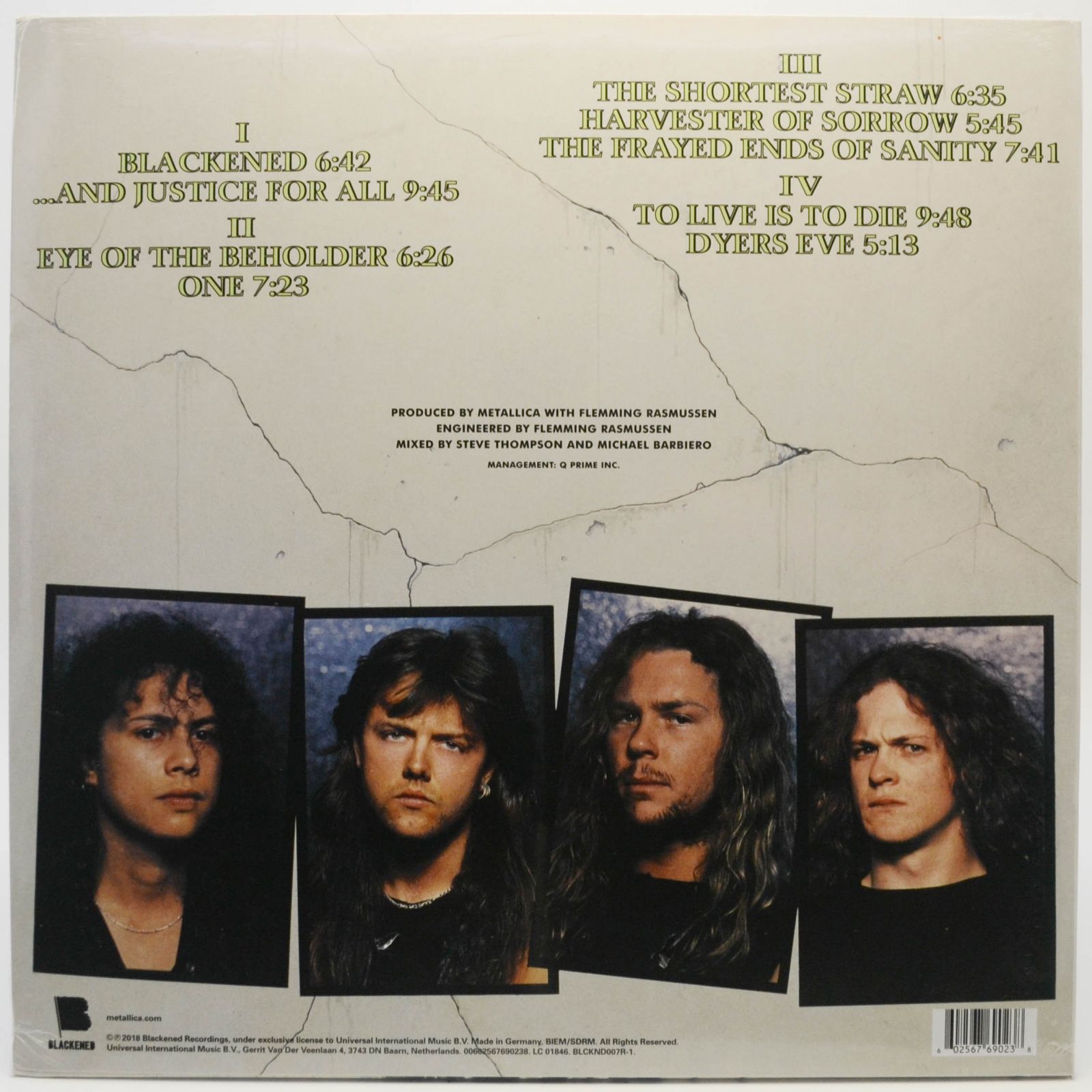 Metallica — ...And Justice For All (2LP), 1988