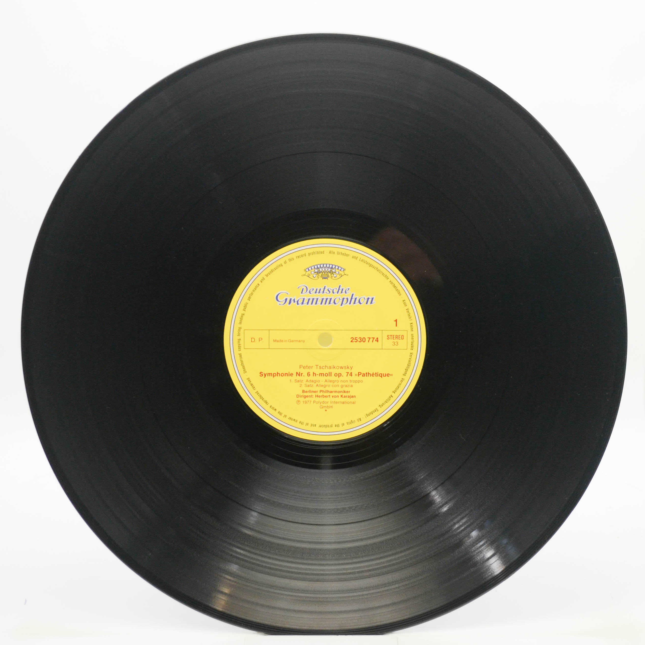 Peter I. Tschaikowsky, Berliner Philharmoniker, Herbert Von Karajan — Symphonie Nr. 6 "Pathétique", 1977
